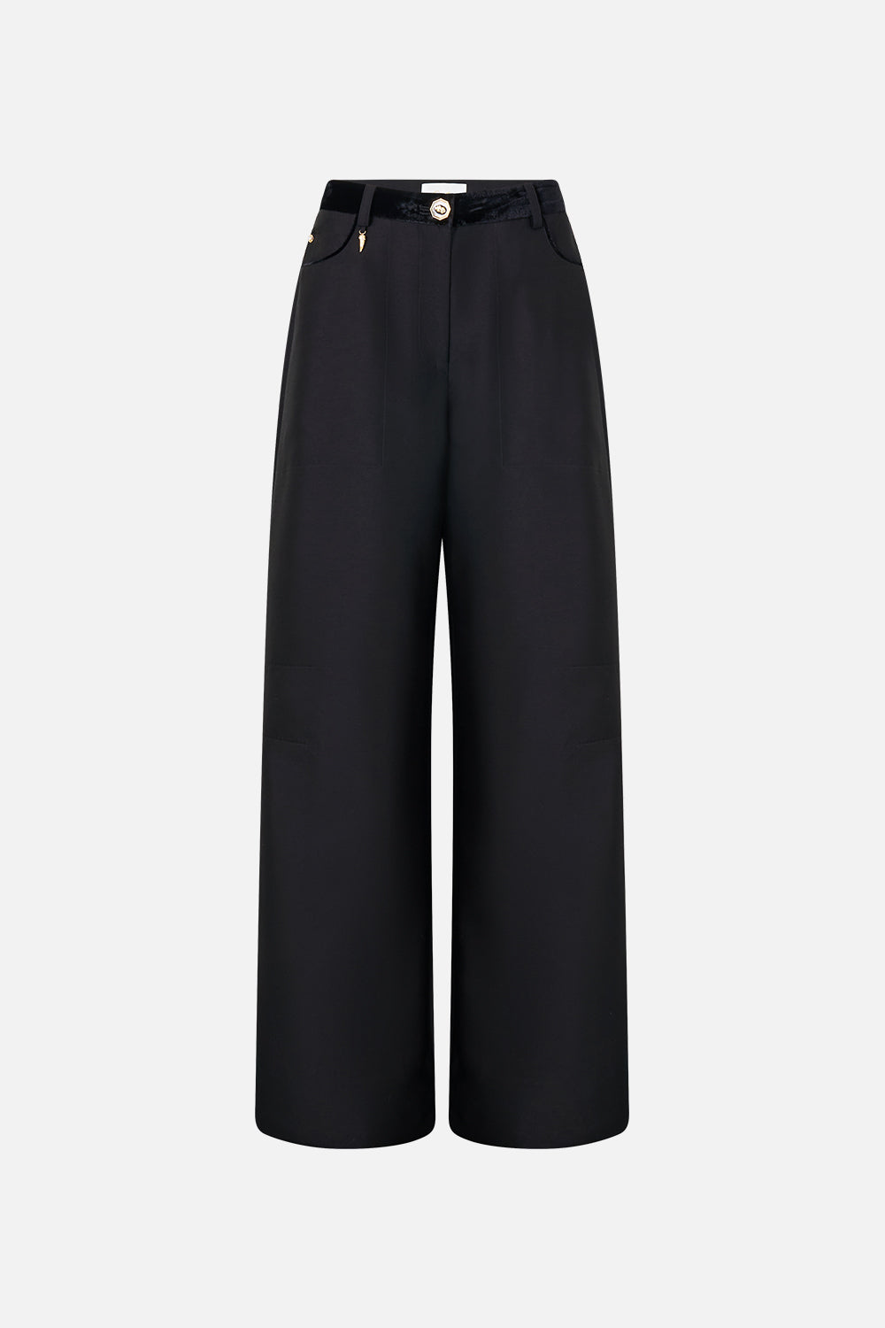 RELAXED TROUSER WITH BACK YOKE LEOPARD LIBERTINE
