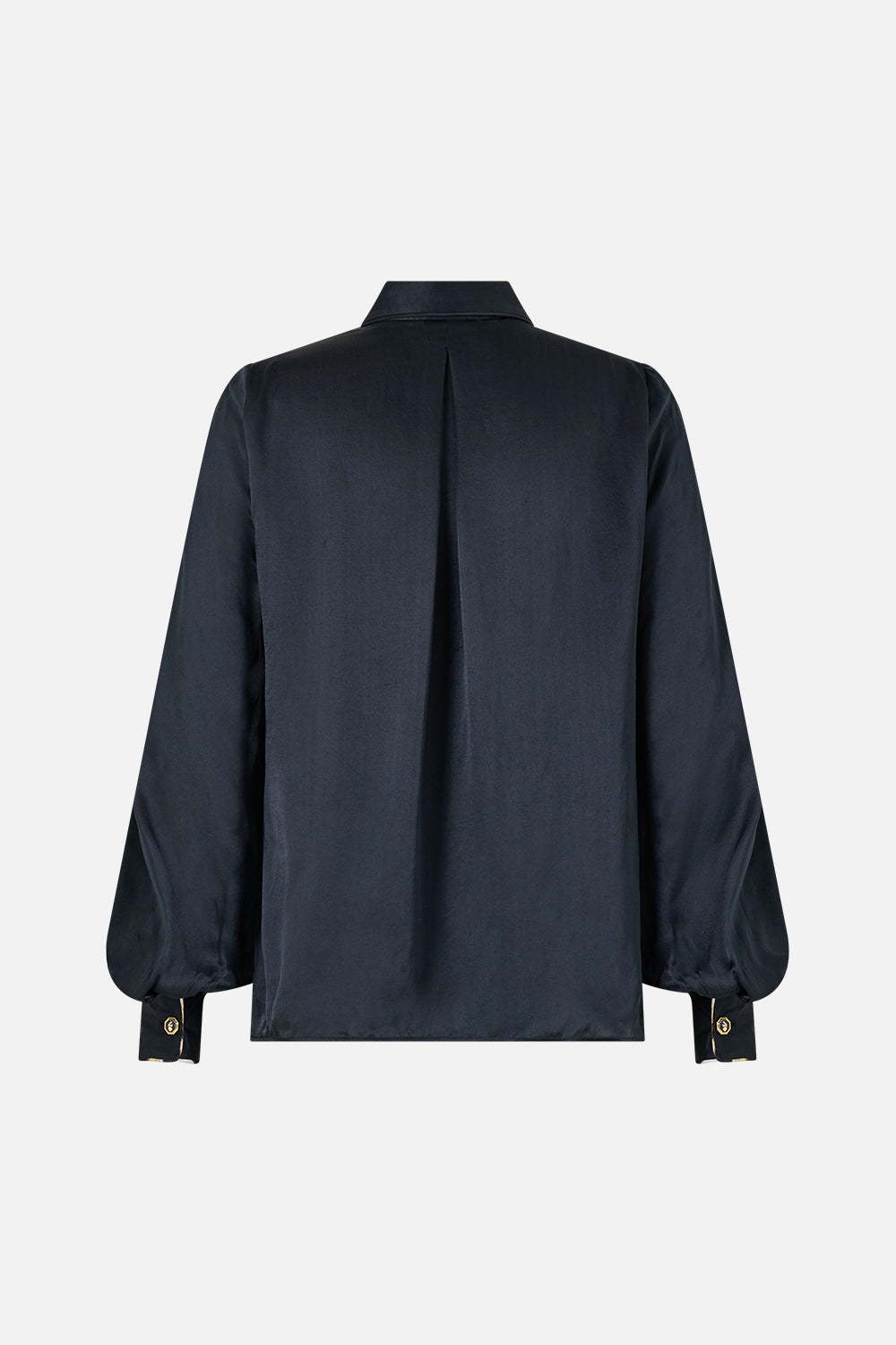 COLLARED SHIRT WITH FRILL NECK DETAIL LEOPARD LIBERTINE