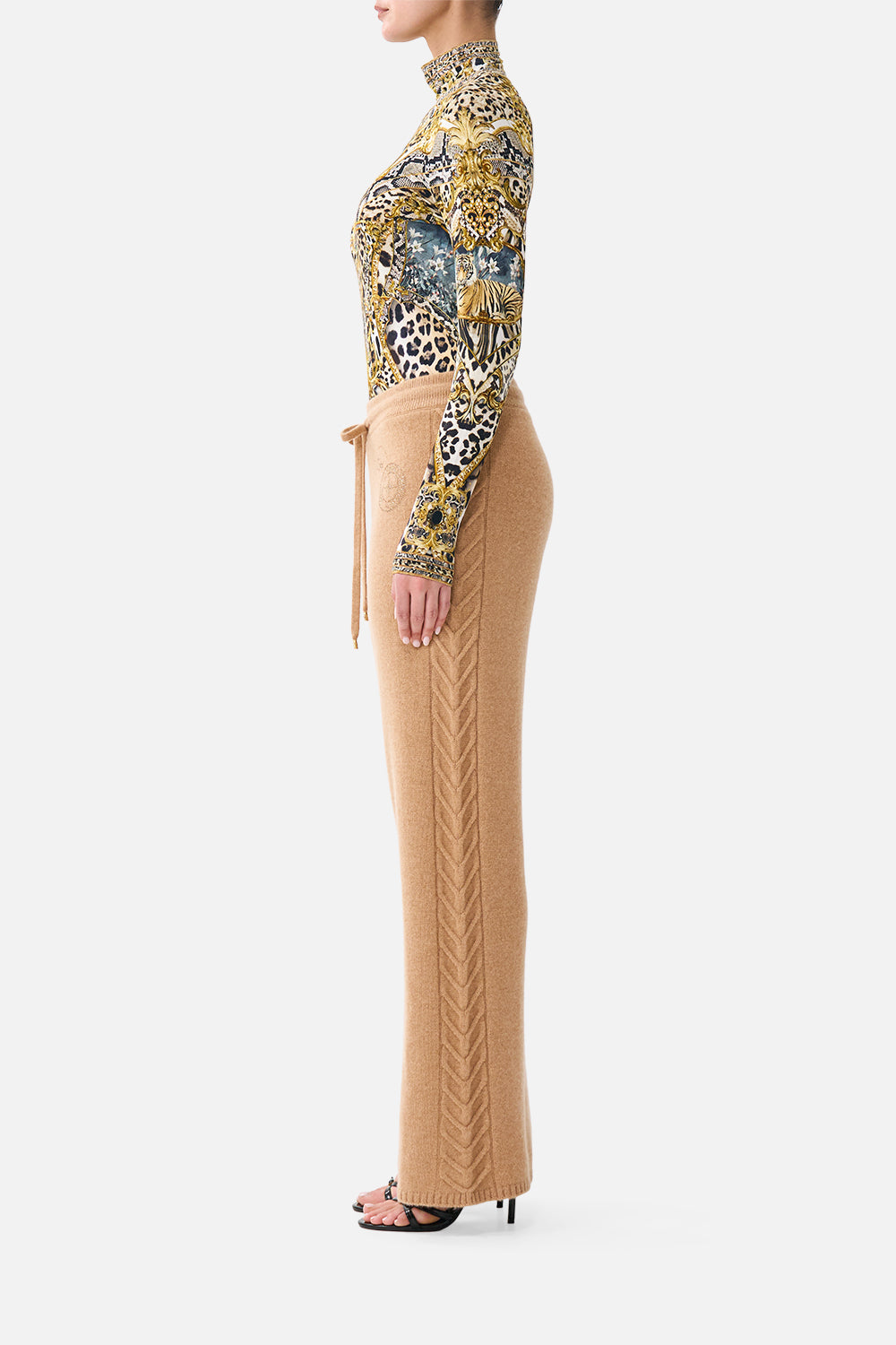 JERSEY TURTLENECK LEOPARD LIBERTINE