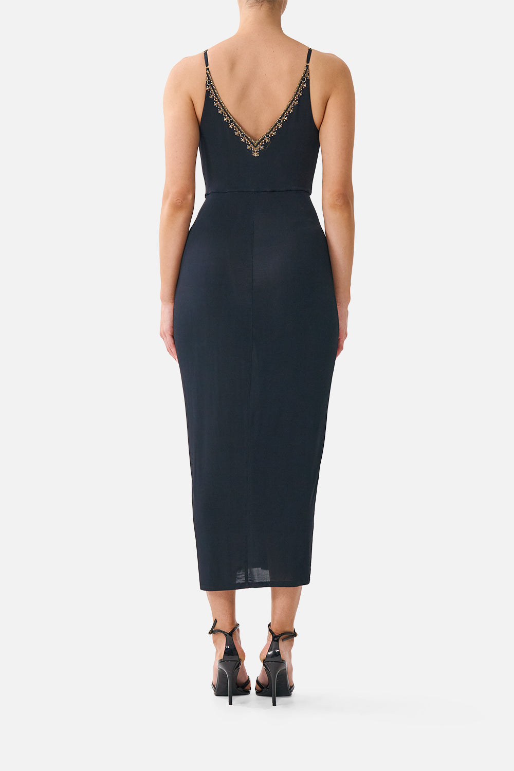 STRAPPY DRESS WITH TWIST FRONT LEOPARD LIBERTINE