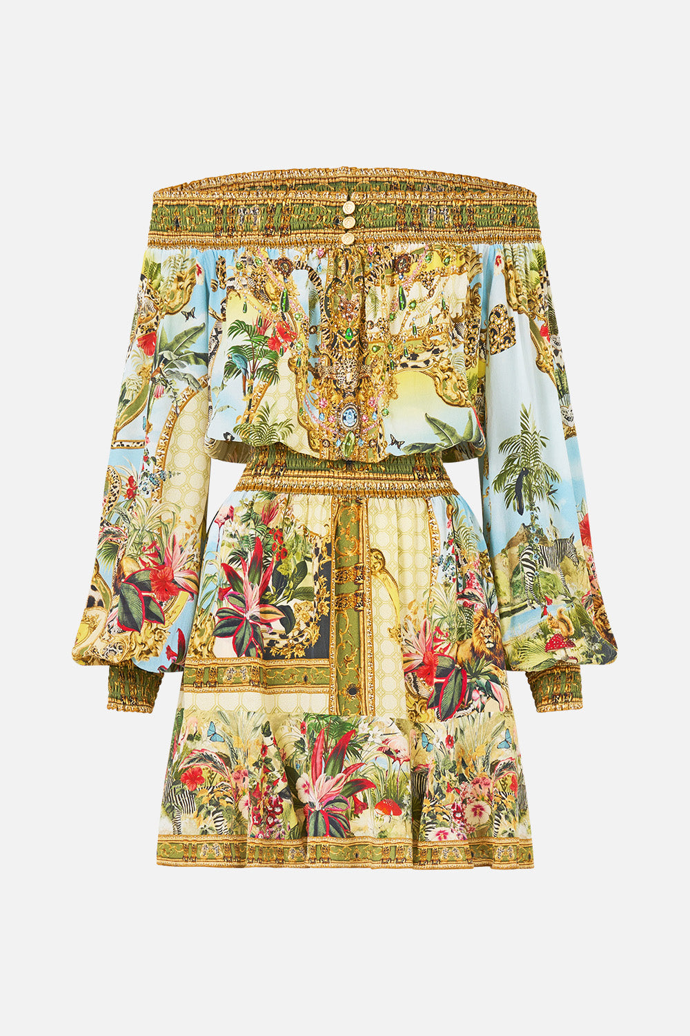 OFF SHOULDER SHORT DRESS WANDERLUST EMPIRE