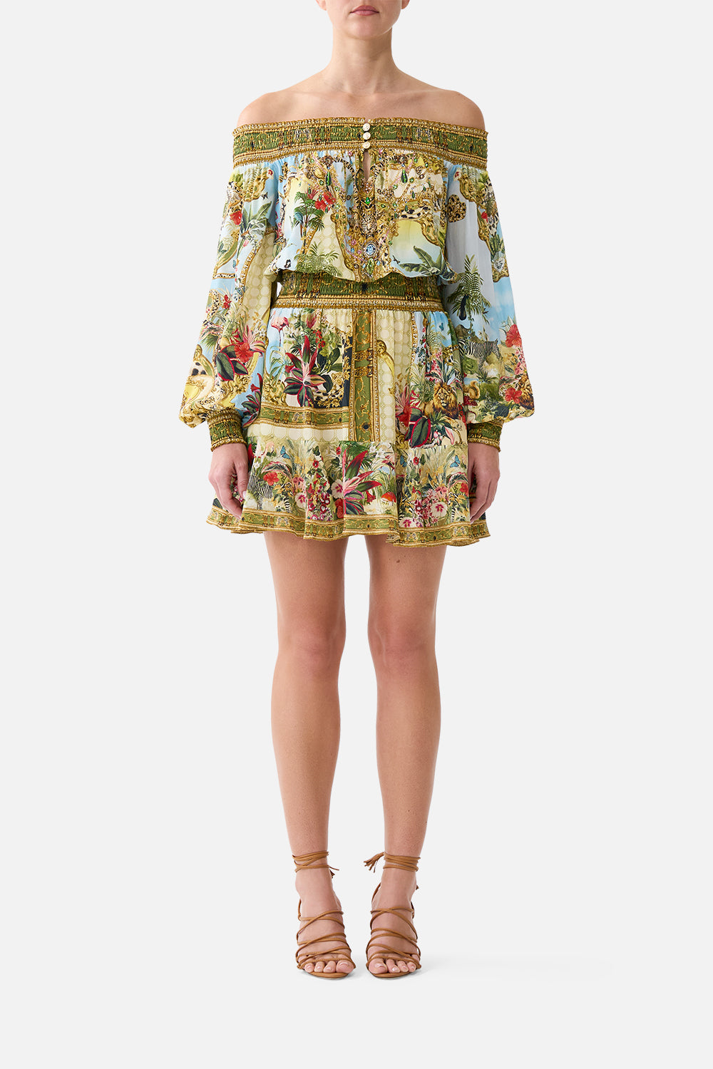 OFF SHOULDER SHORT DRESS WANDERLUST EMPIRE