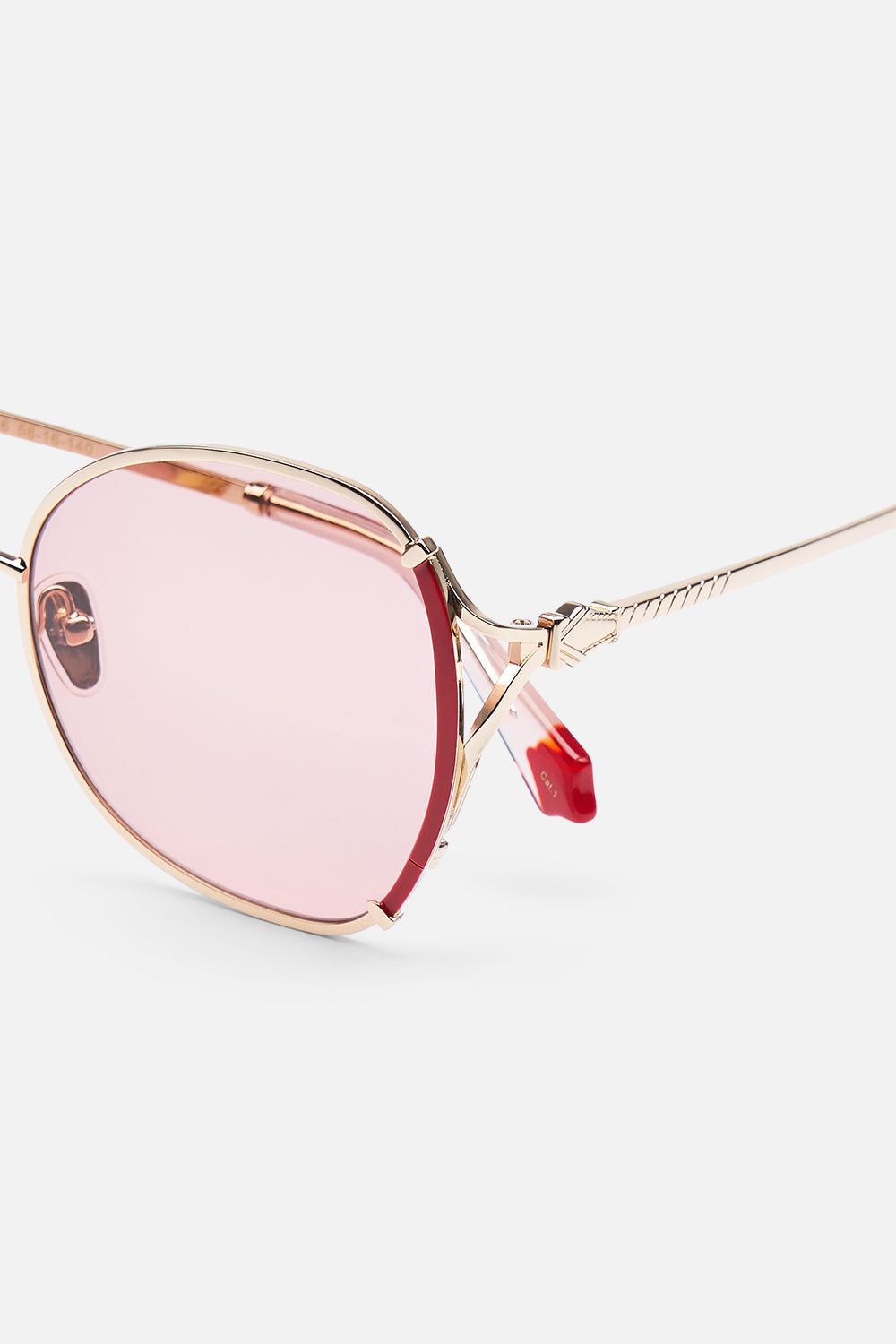 LADY LIBERTINE SUNGLASSES GOLD / BURGUNDY