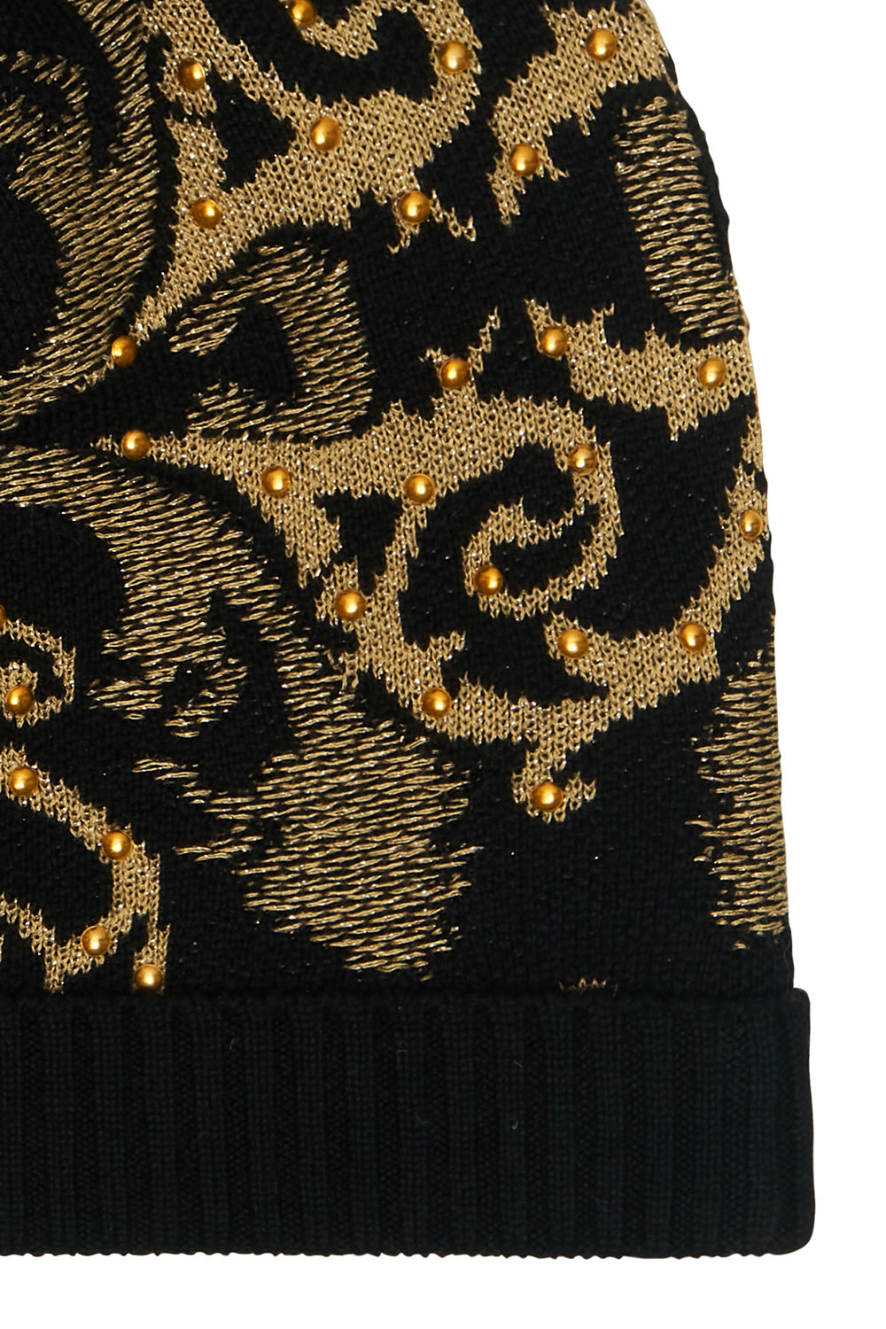 KNIT BEANIE WITH POM POM SOLID BLACK