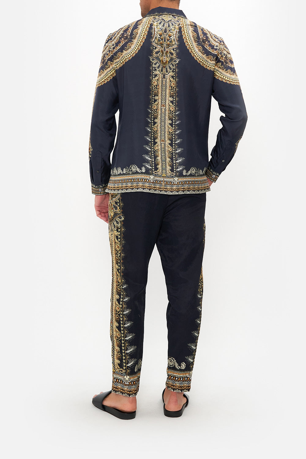 LONG SLEEVE CAMP COLLARED SHIRT ITS ALL OVER TORERO