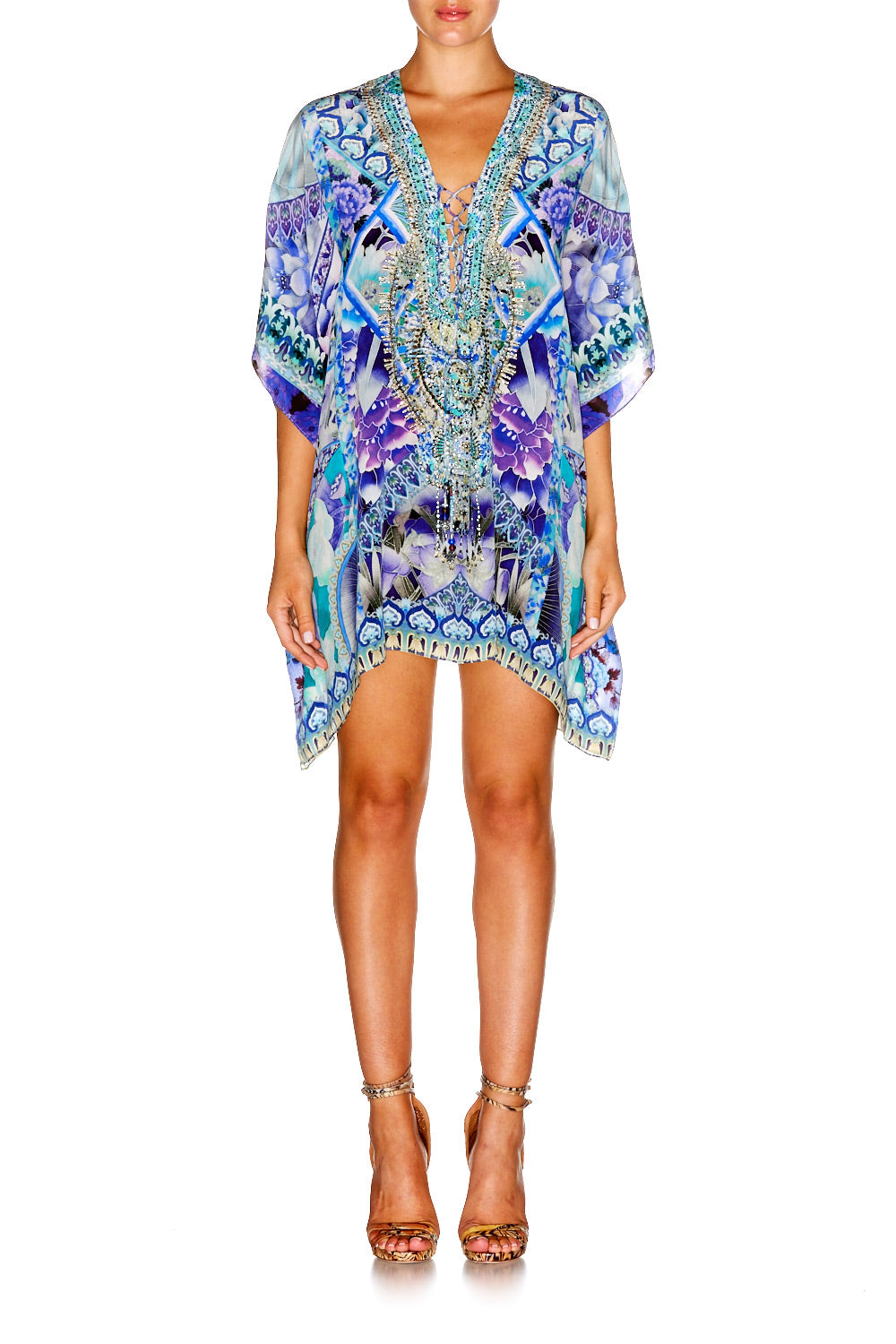 THE BLUE MARKET SHORT LACE UP KAFTAN