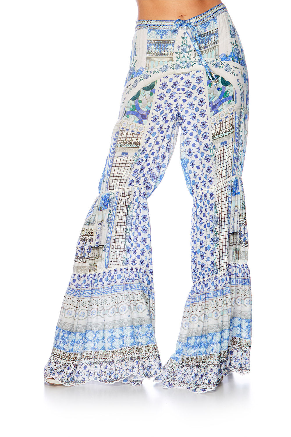 SALVADOR SUMMER WIDE LEG TIERED PANT