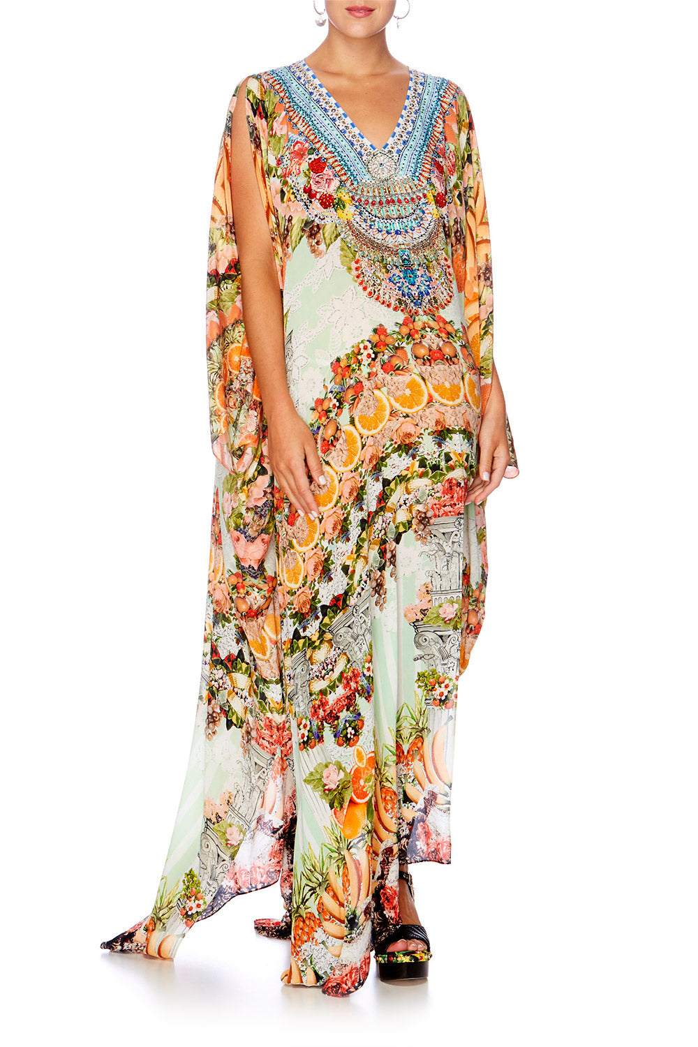 SLICE OF PARADISE SPLIT FRONT & SLEEVE KAFTAN