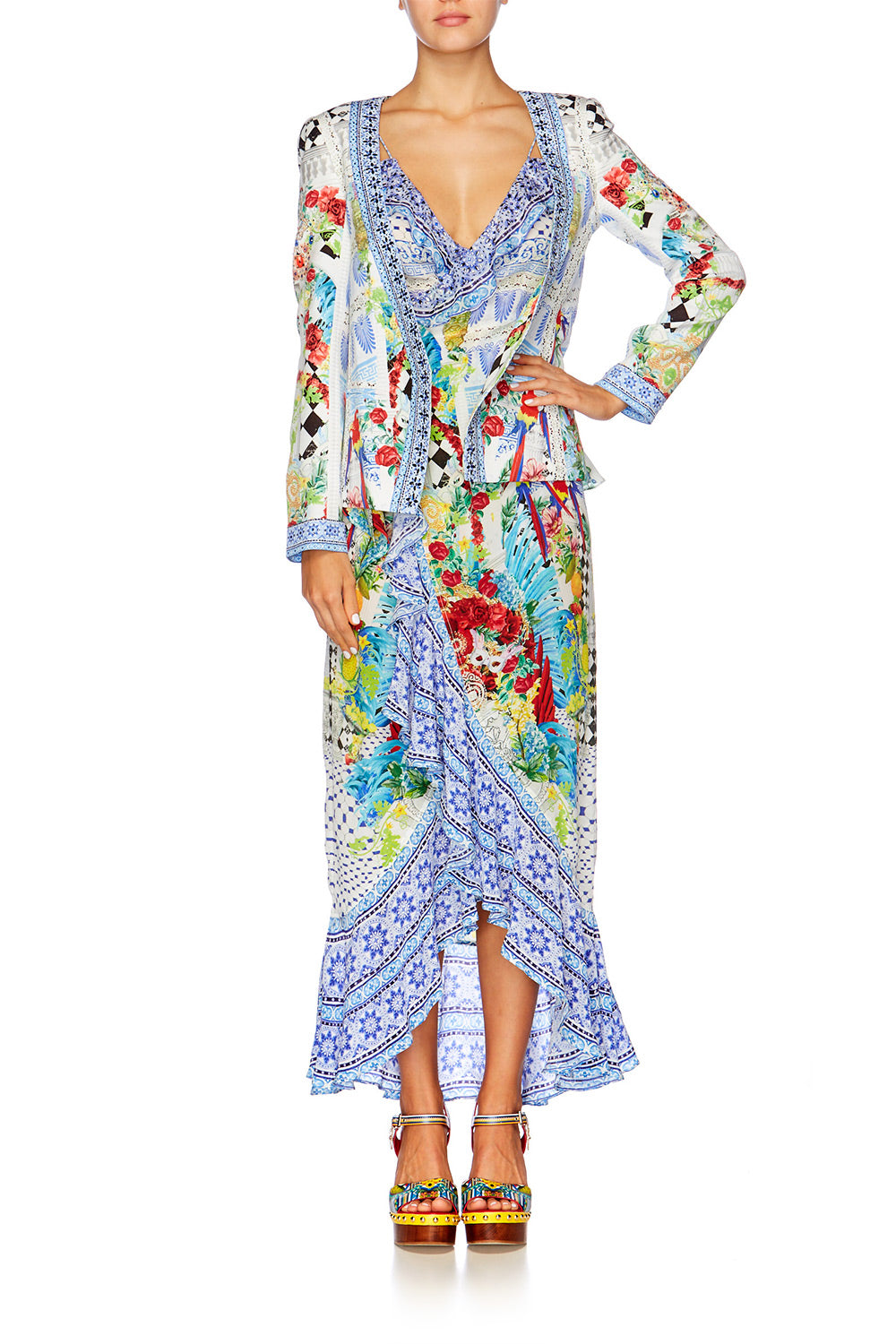 MASKING MADNESS JACKET WITH TIE BACK