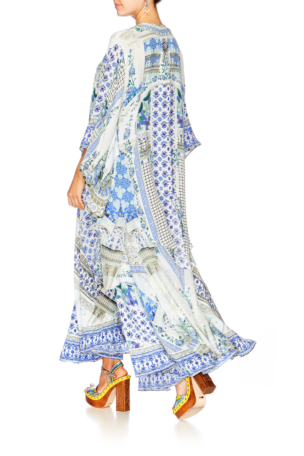 SALVADOR SUMMER KIMONO WITH LONG UNDERLAY