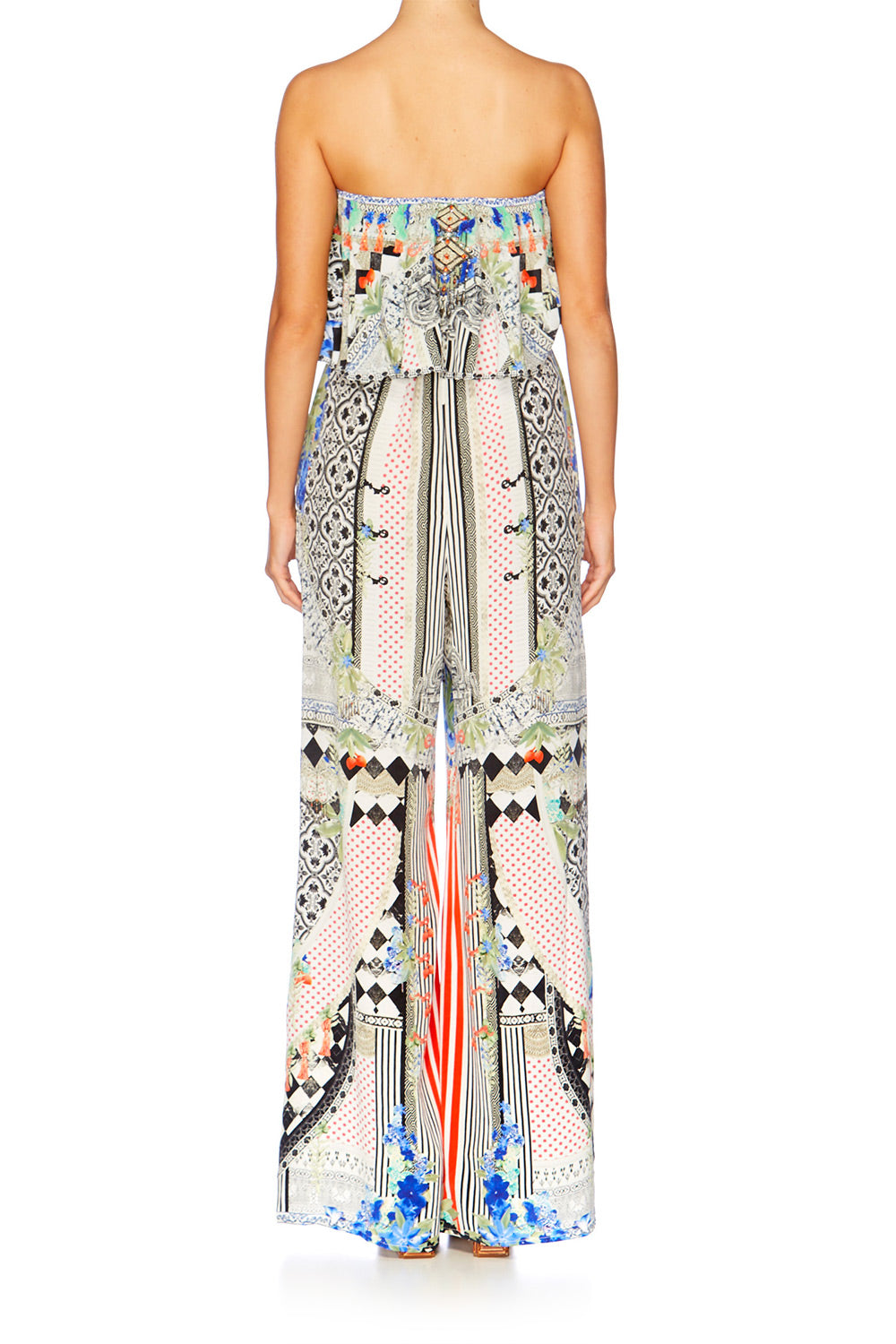 MEET ME HERE STRAPLESS JUMPSUIT W FRILL