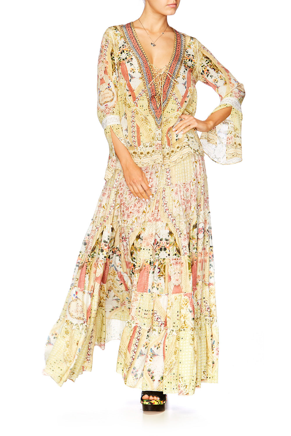 MY SUMMER LOVE TIE FRONT BLOUSE