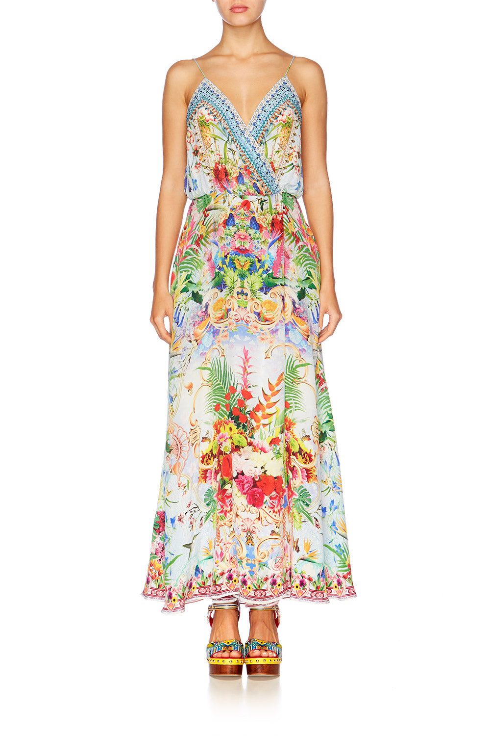 MIRANDAS DIARY STRAPPY WRAP DRESS