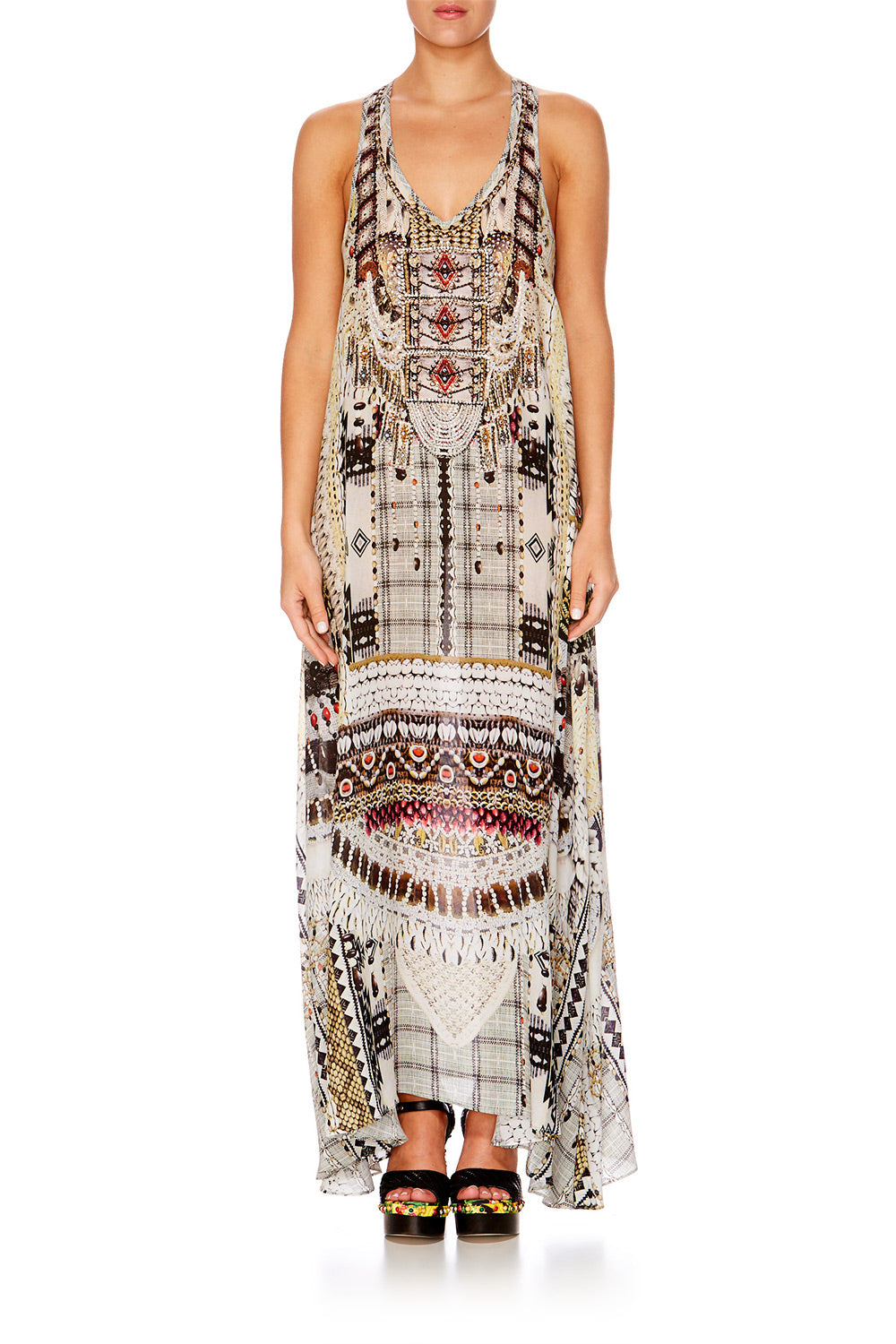 SPELL BOUND VNECK RACER BACK DRESS