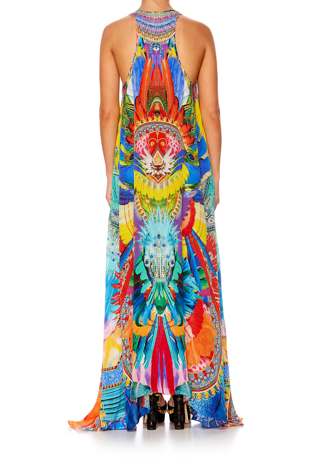 SHOW GIRL VNECK RACER BACK DRESS