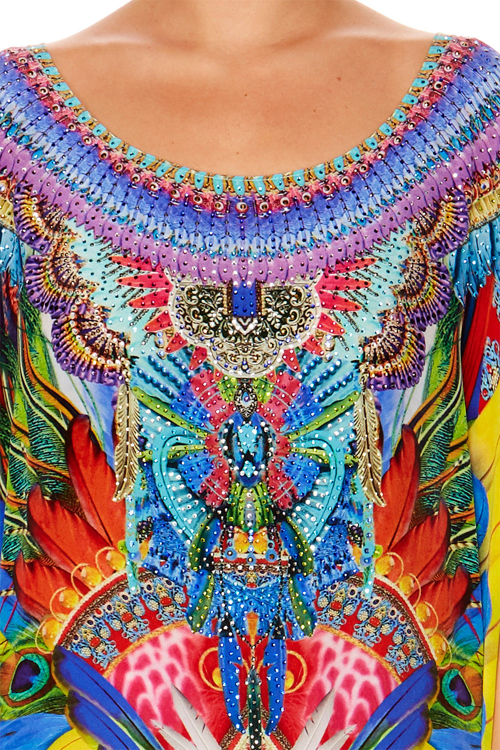 SHOW GIRL ROUND NECK KAFTAN