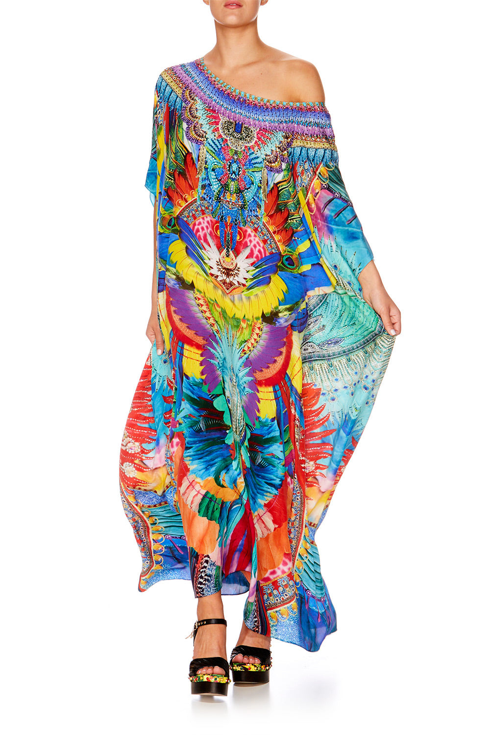 SHOW GIRL ROUND NECK KAFTAN
