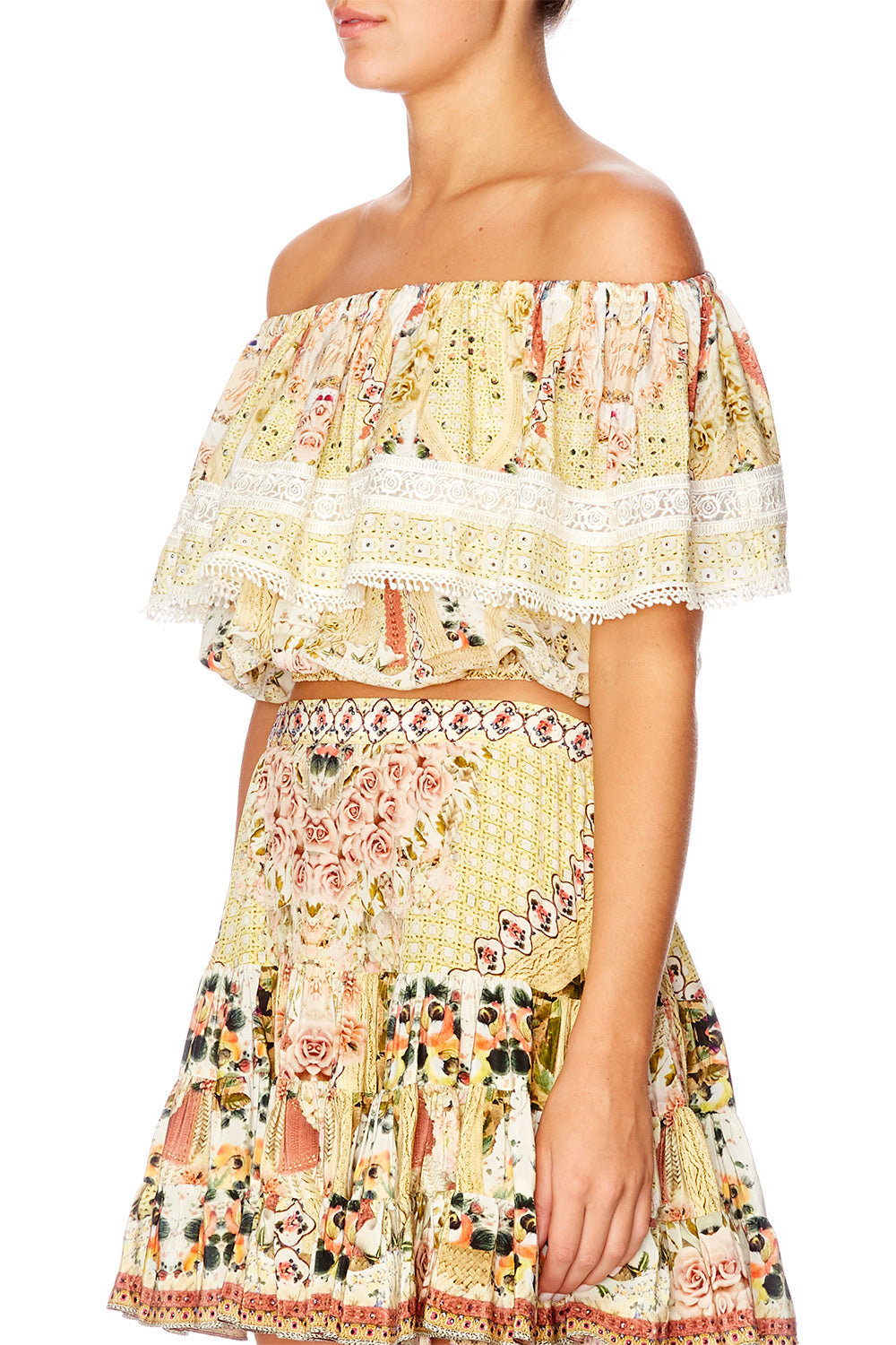 MY SUMMER LOVE OFF SHOULDER FRILL TOP