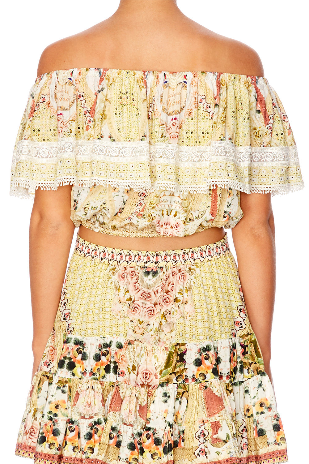 MY SUMMER LOVE OFF SHOULDER FRILL TOP