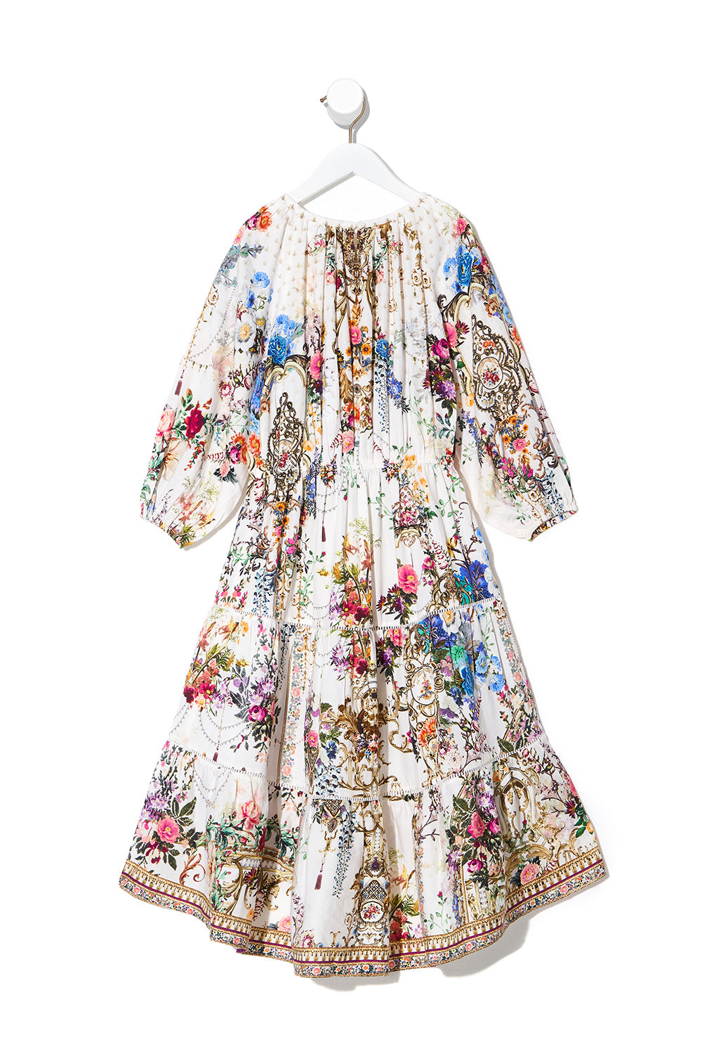 KIDS HI-LOW BLOUSON SLEEVE DRESS 12-14 BY THE MEADOW