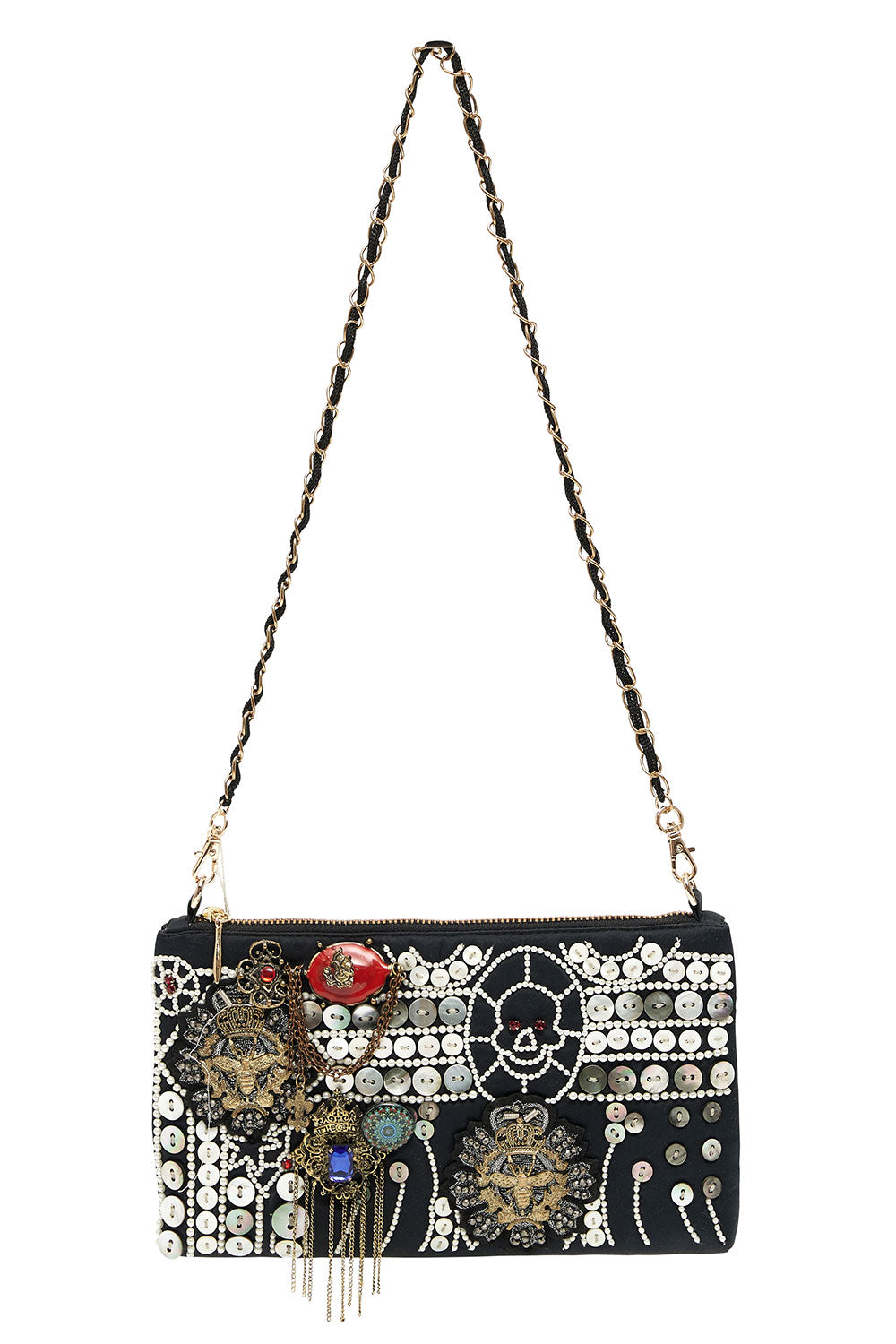EMBELLISHED SATIN MINI BAG SID THE KID