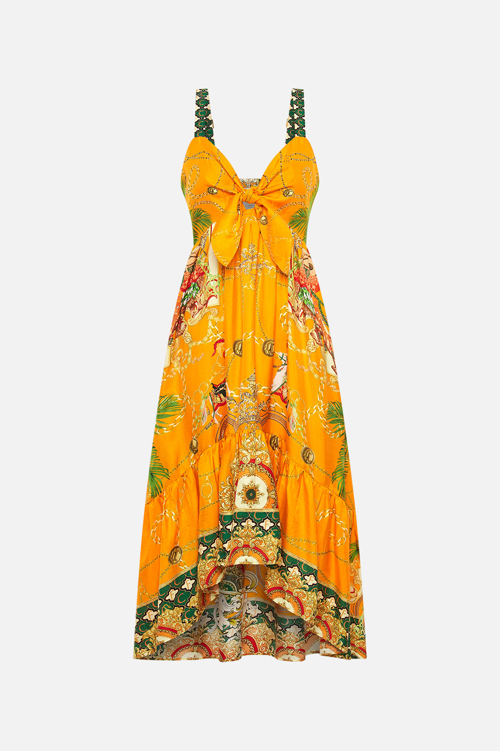 TIE FRONT HIGH LOW DRESS DANCING WITH THE BULLS