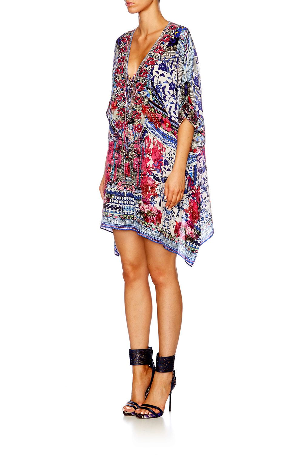 FROM KAILI WITH LOVE SHORT LACE UP KAFTAN