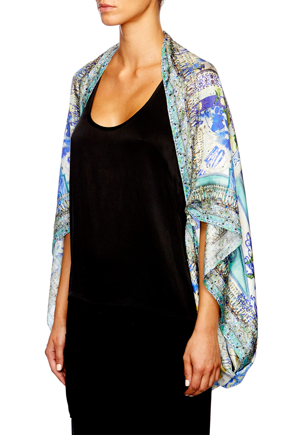 PORCELAIN PARADISE LARGE SQUARE SCARF