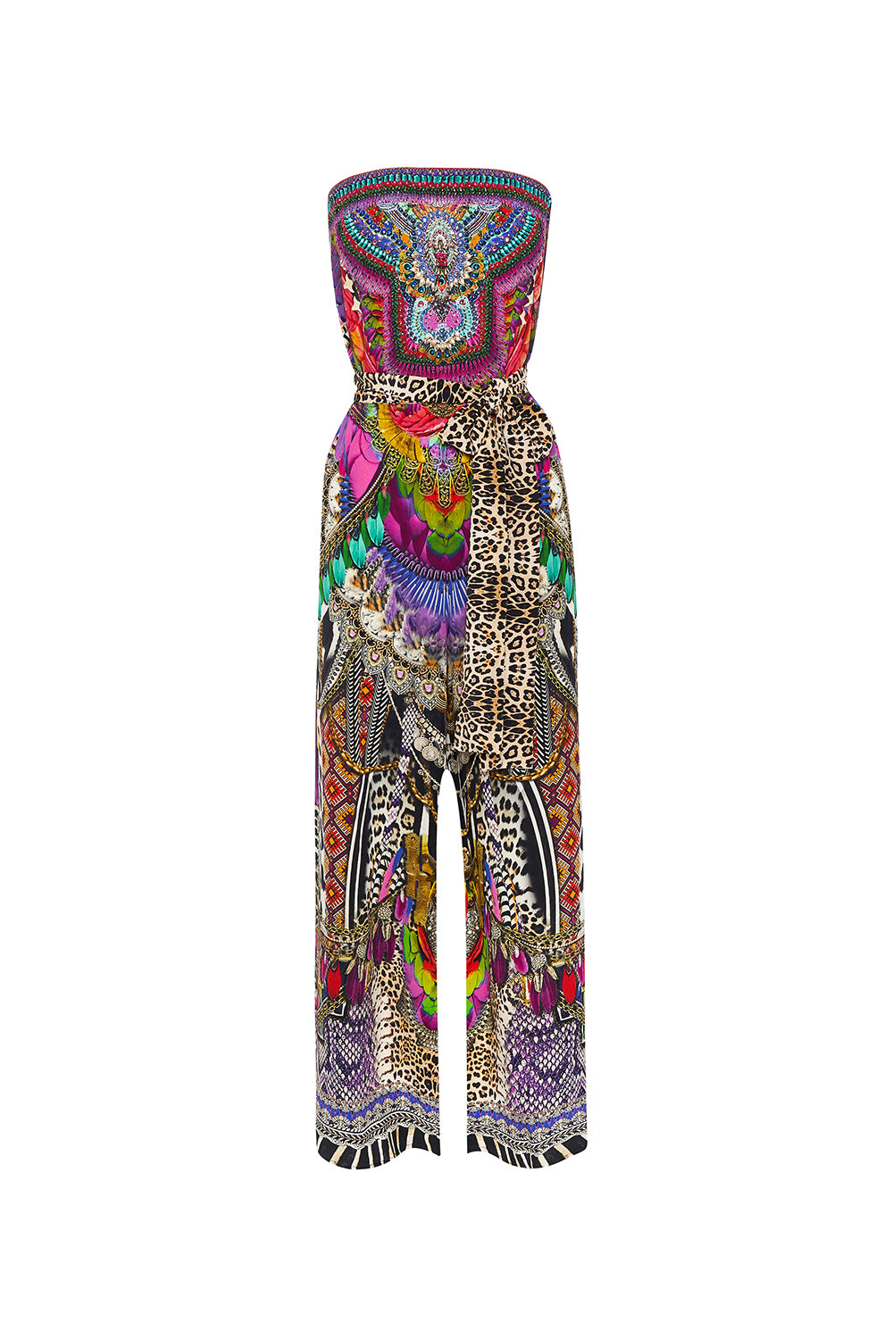 TIE WAIST STRAPLESS JUMPSUIT GUARDIANS OF THE SUN