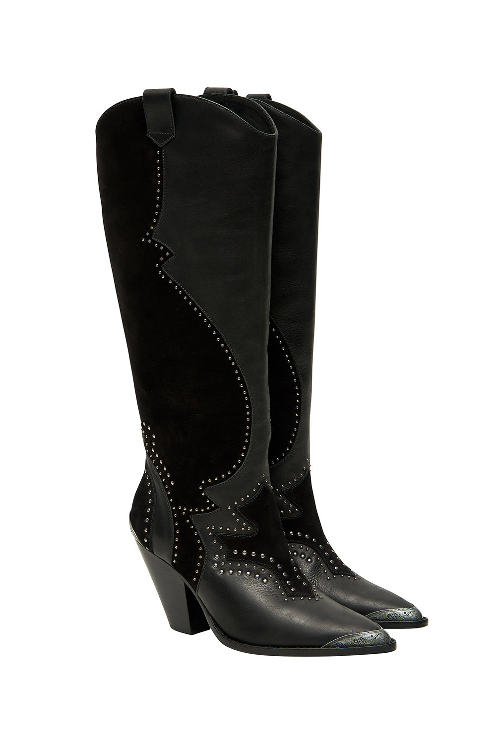 OUTBACK KNEE BOOT SOLID BLACK