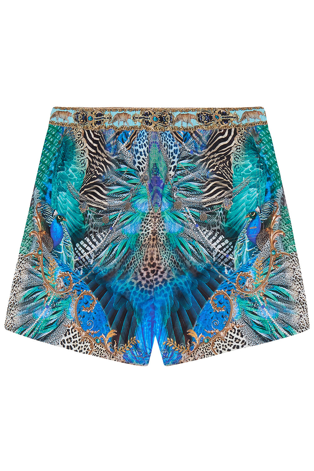 ELASTIC WAIST BOARDSHORT ANIMAL ARMY