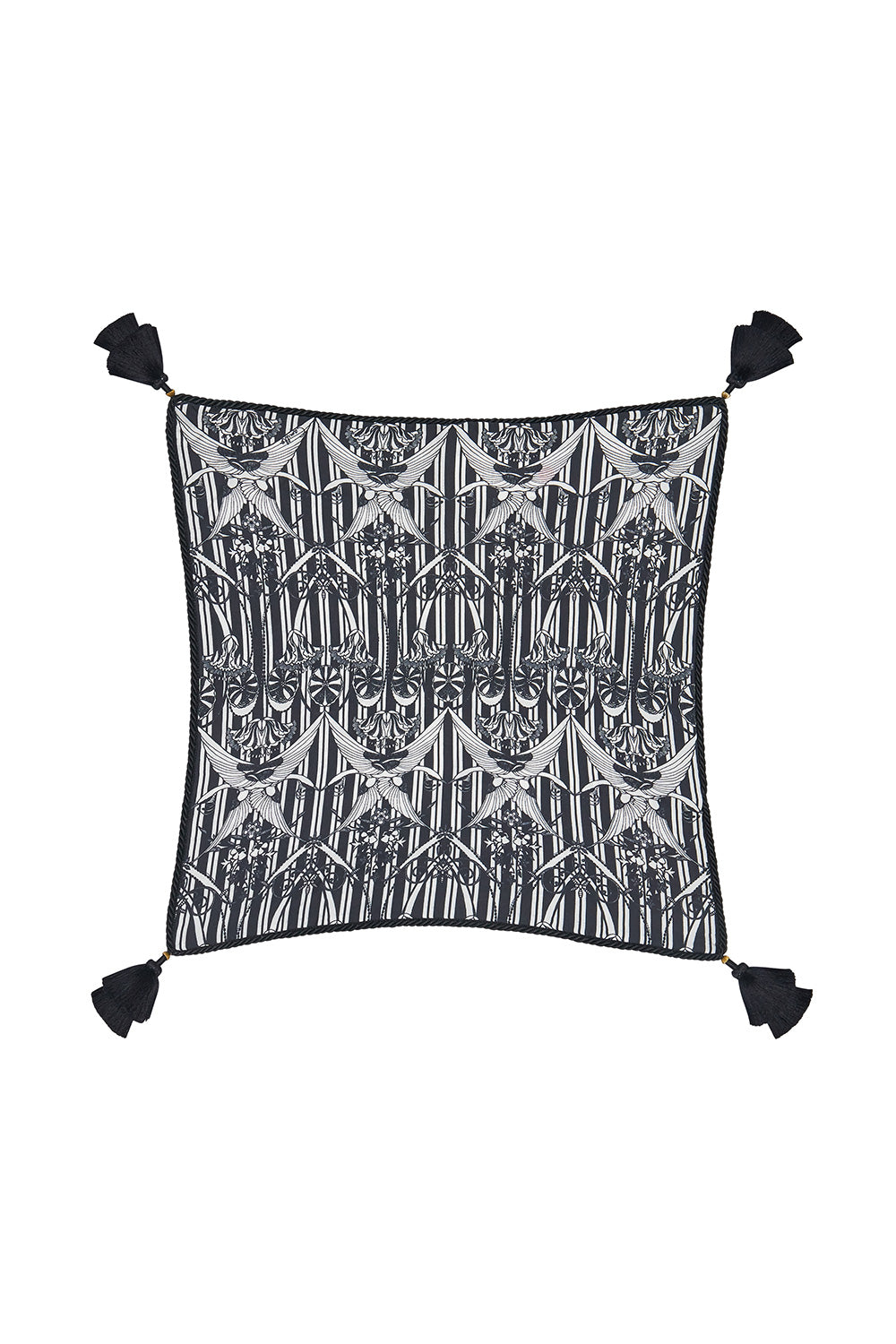 SMALL SQUARE CUSHION SILVER LININGS