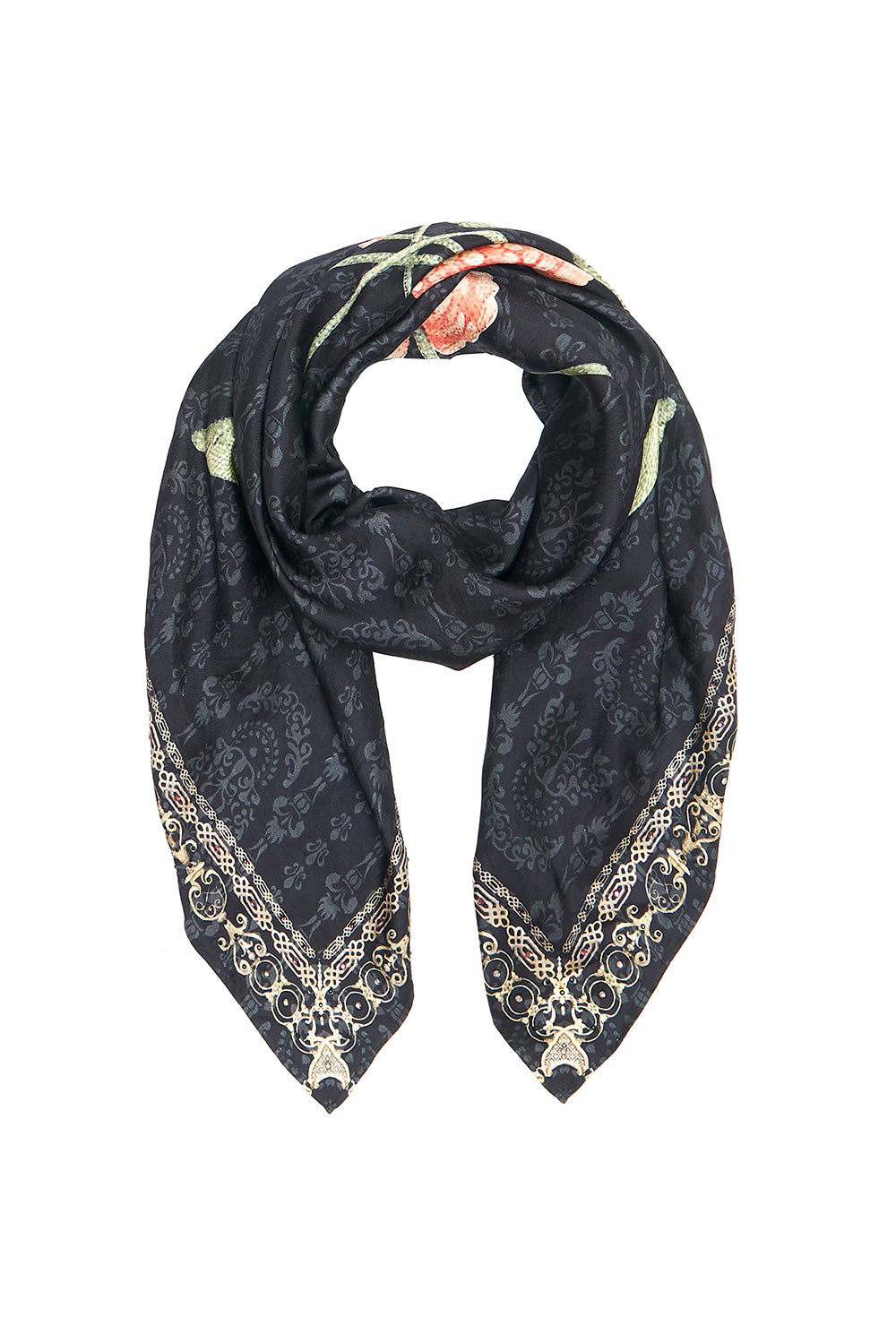 LARGE SQUARE SCARF PROVINCIAL PETAL