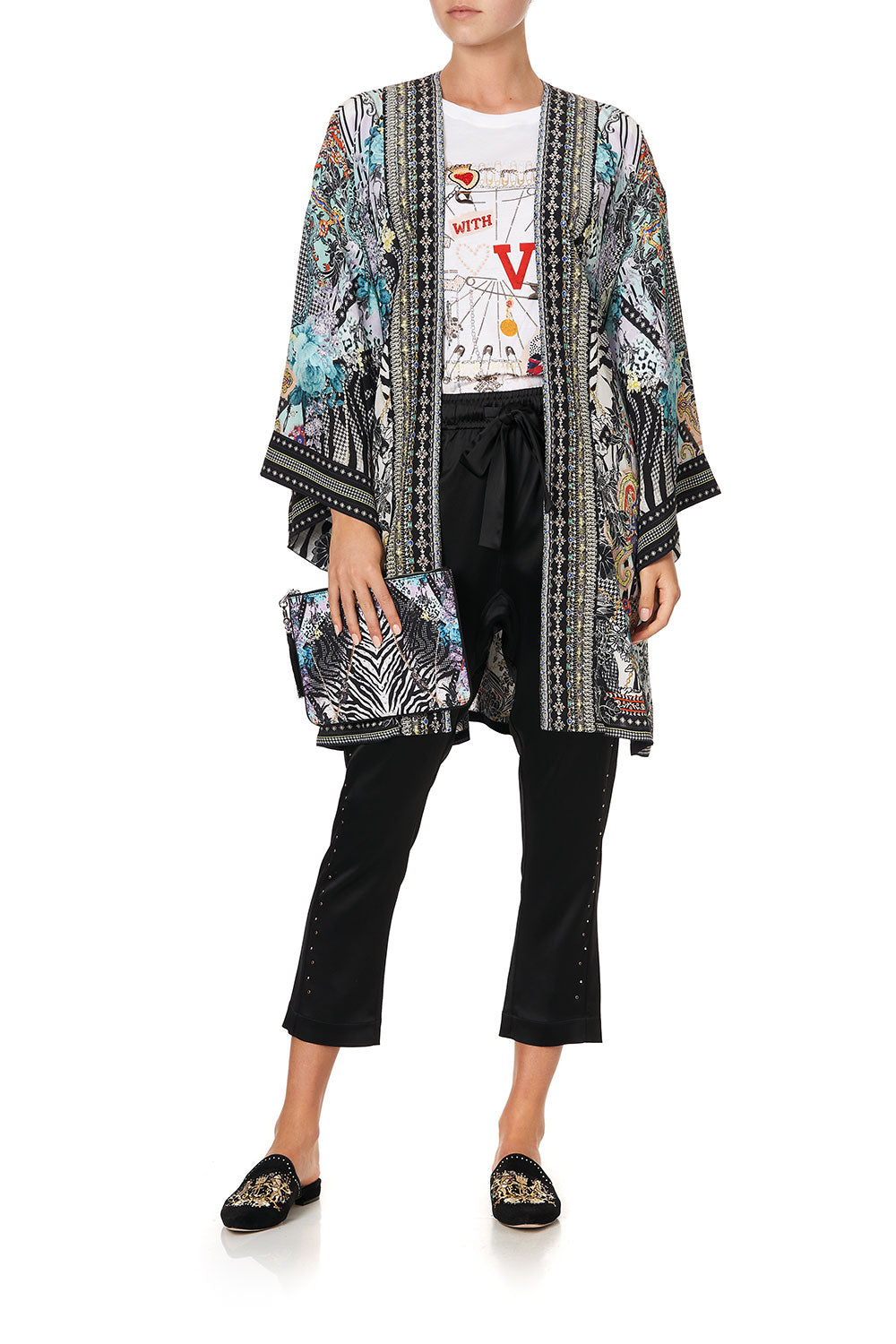 SMALL CANVAS CLUTCH THINK KINKS