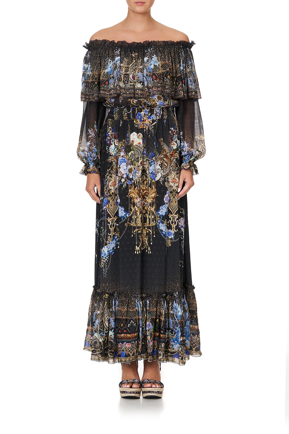 RUFFLE HEM LONG DRESS PALACE PLAYHOUSE