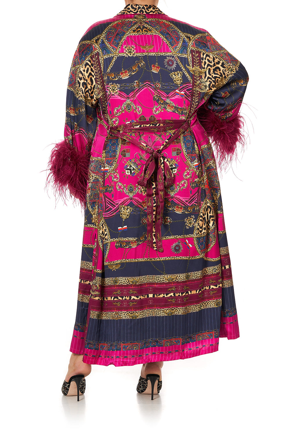 LONG ROBE WITH FLARED SLEEVE DINING HALL DARLING