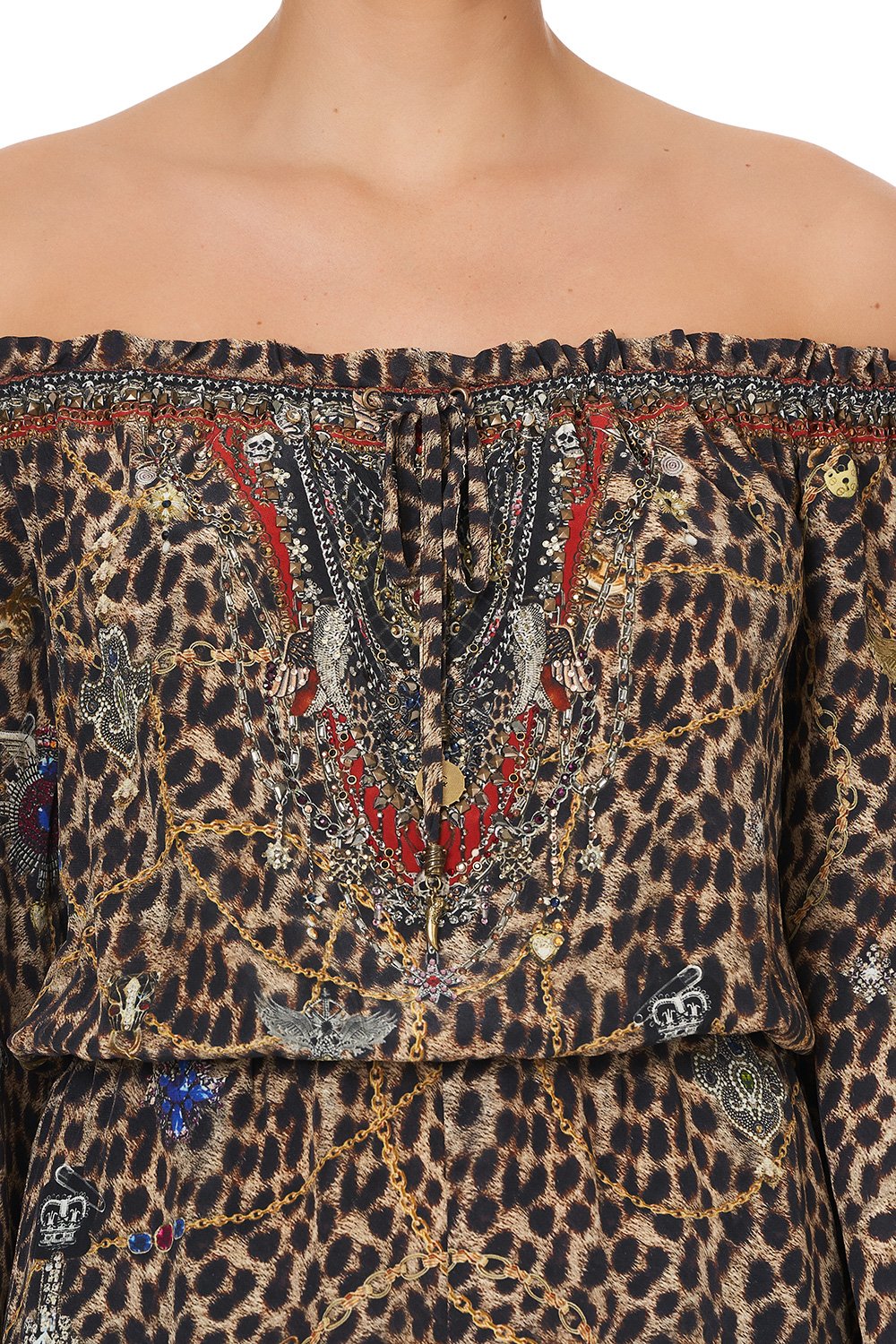 DROP SHOULDER FRILL PLAYSUIT POETIC ANARCHY