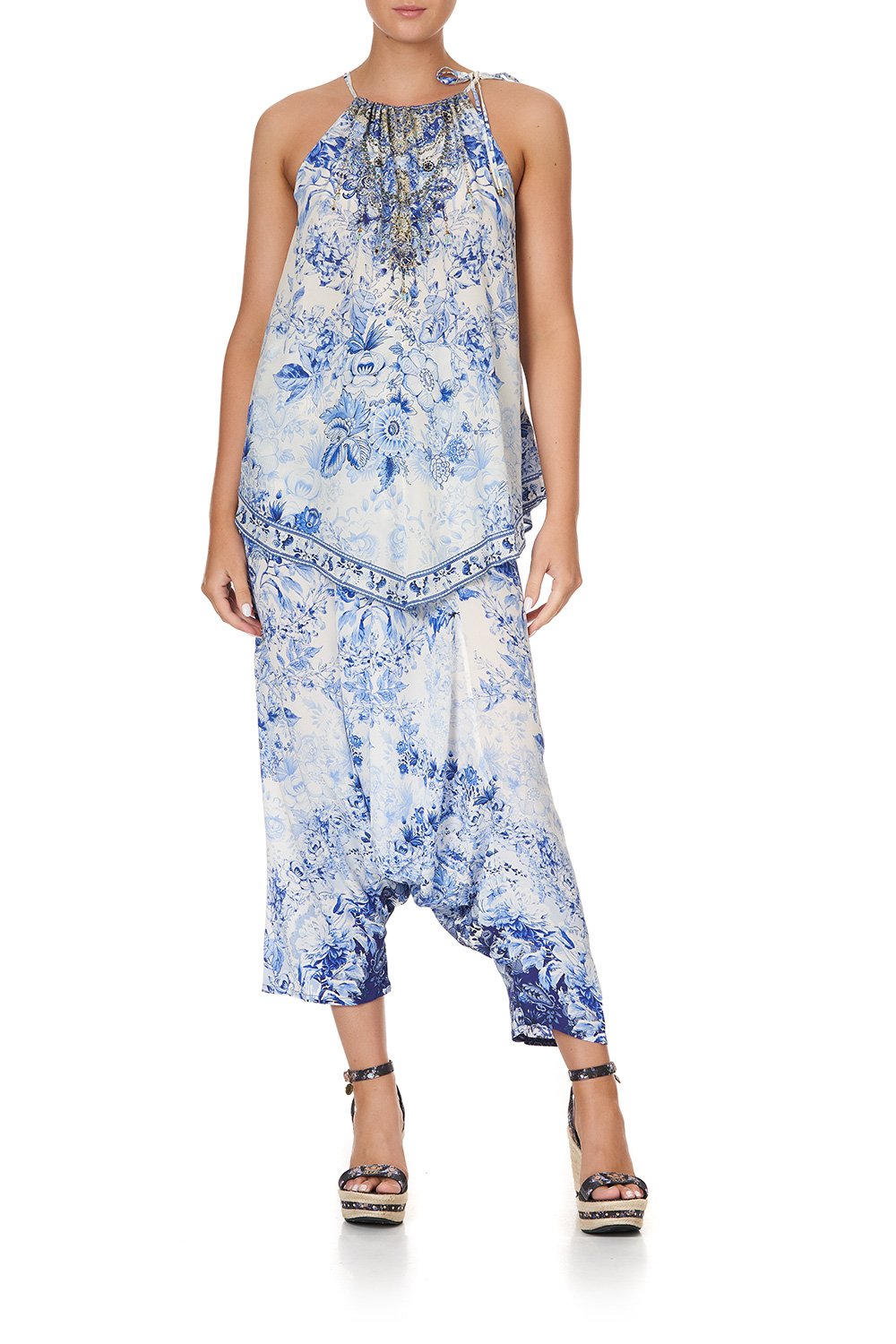 HANDKERCHIEF HEM TANK HIGH TEA