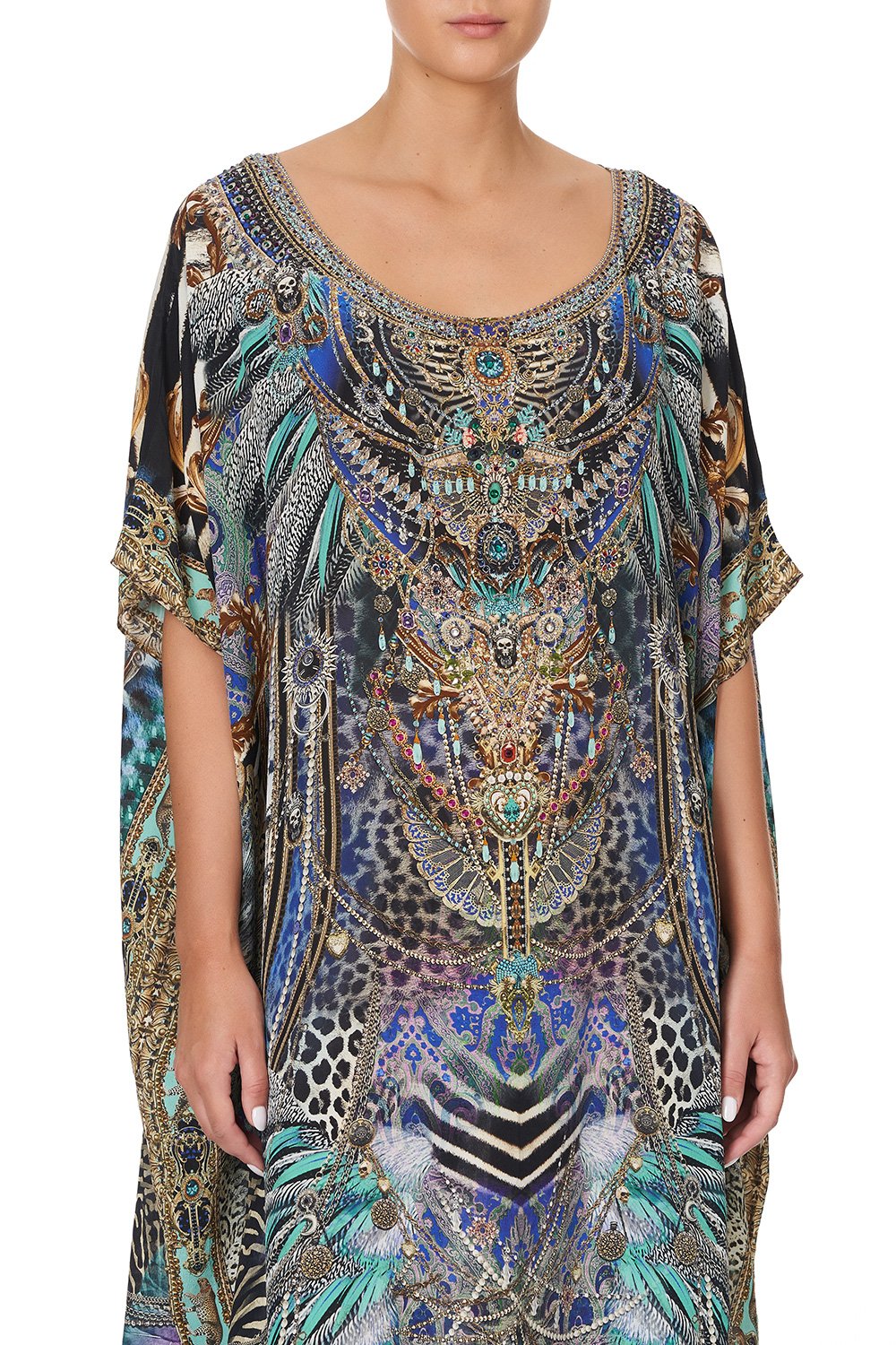 ROUND NECK KAFTAN ANIMAL ARMY