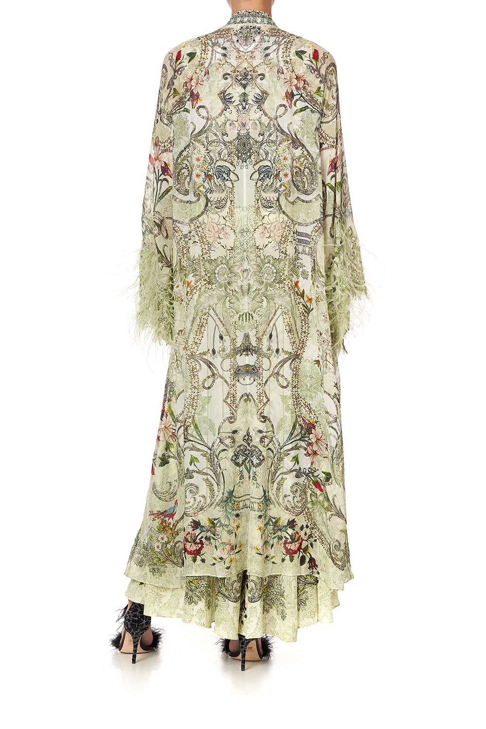 FLARE SLEEVE LONG ROBE BRICK LANE BEAUTY