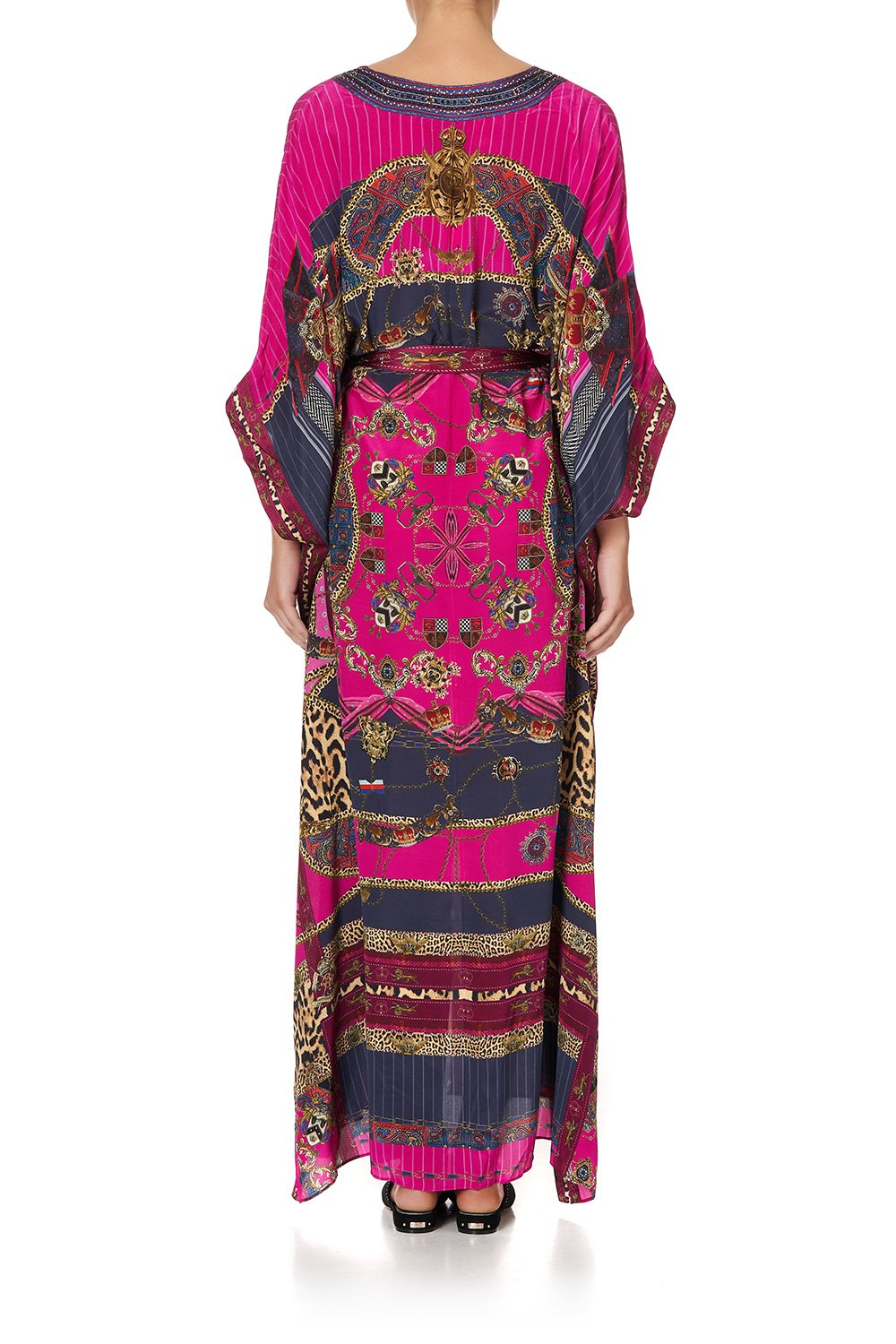 KAFTAN WITH V-NECKBAND AND BELT DINING HALL DARLING