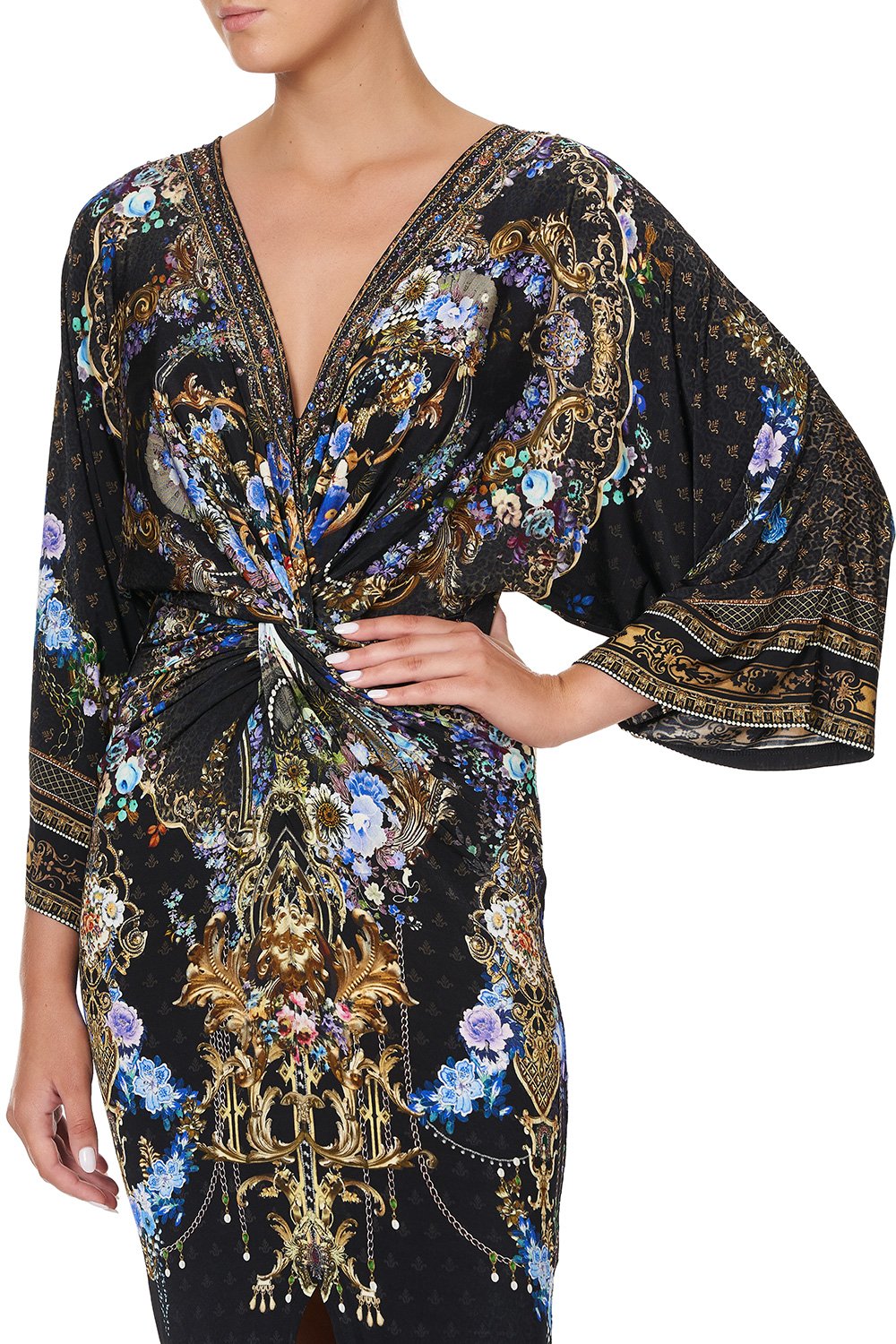 LONG SPLIT FRONT TWIST DRESS PALACE PLAYHOUSE