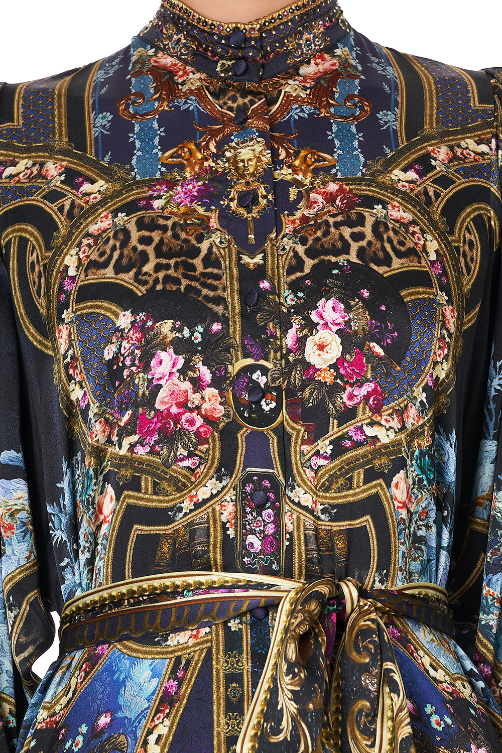 DROP SLEEVE SHIRT DRESS FIELDS OF TREASURE