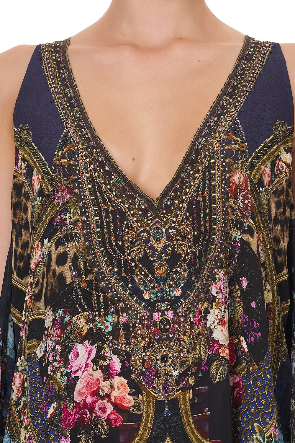 TIE FRONT MULTIWEAR DRESS FIELDS OF TREASURE