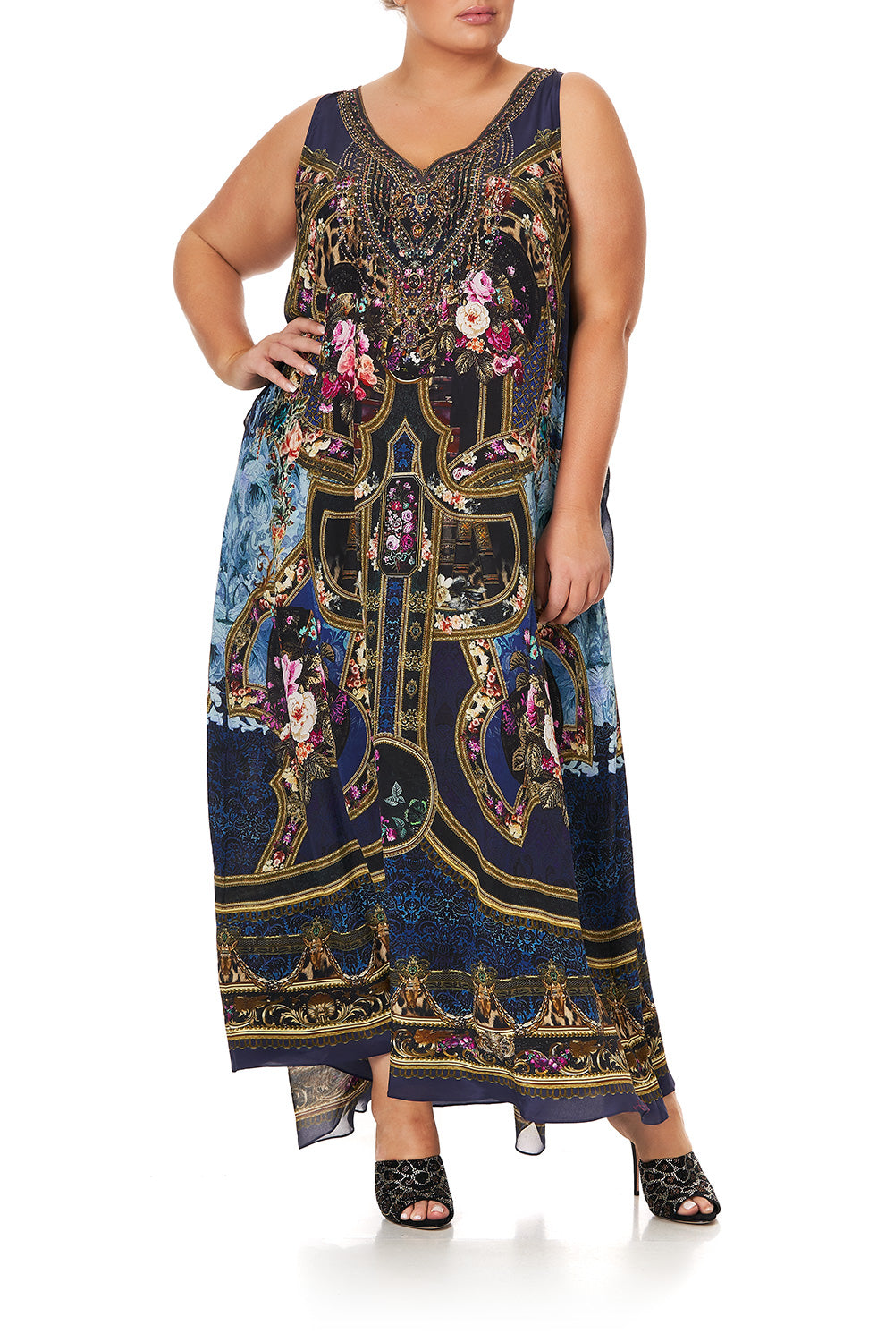 TIE FRONT MULTIWEAR DRESS FIELDS OF TREASURE