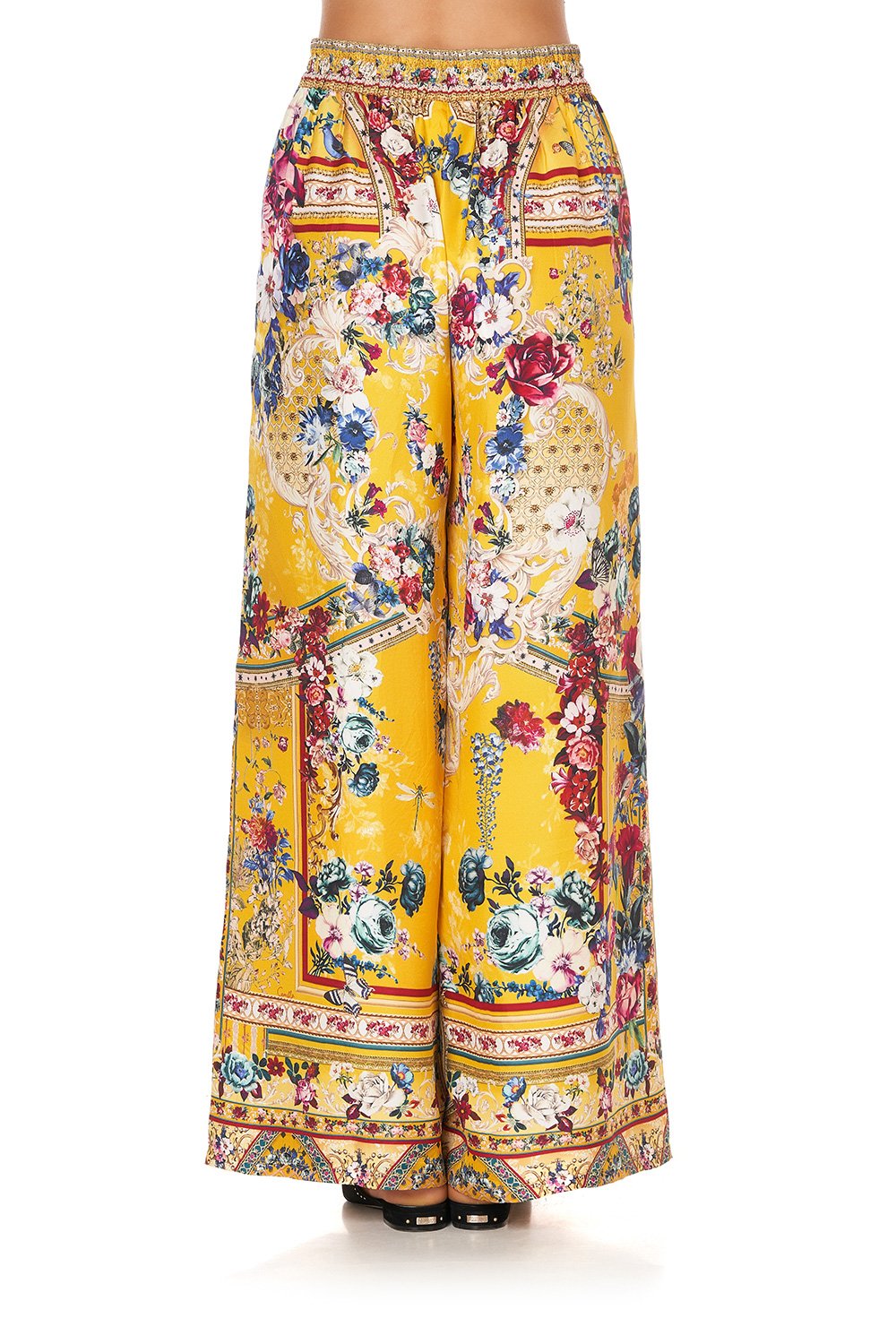 STRAIGHT LEG PANT CROWNED ROSES