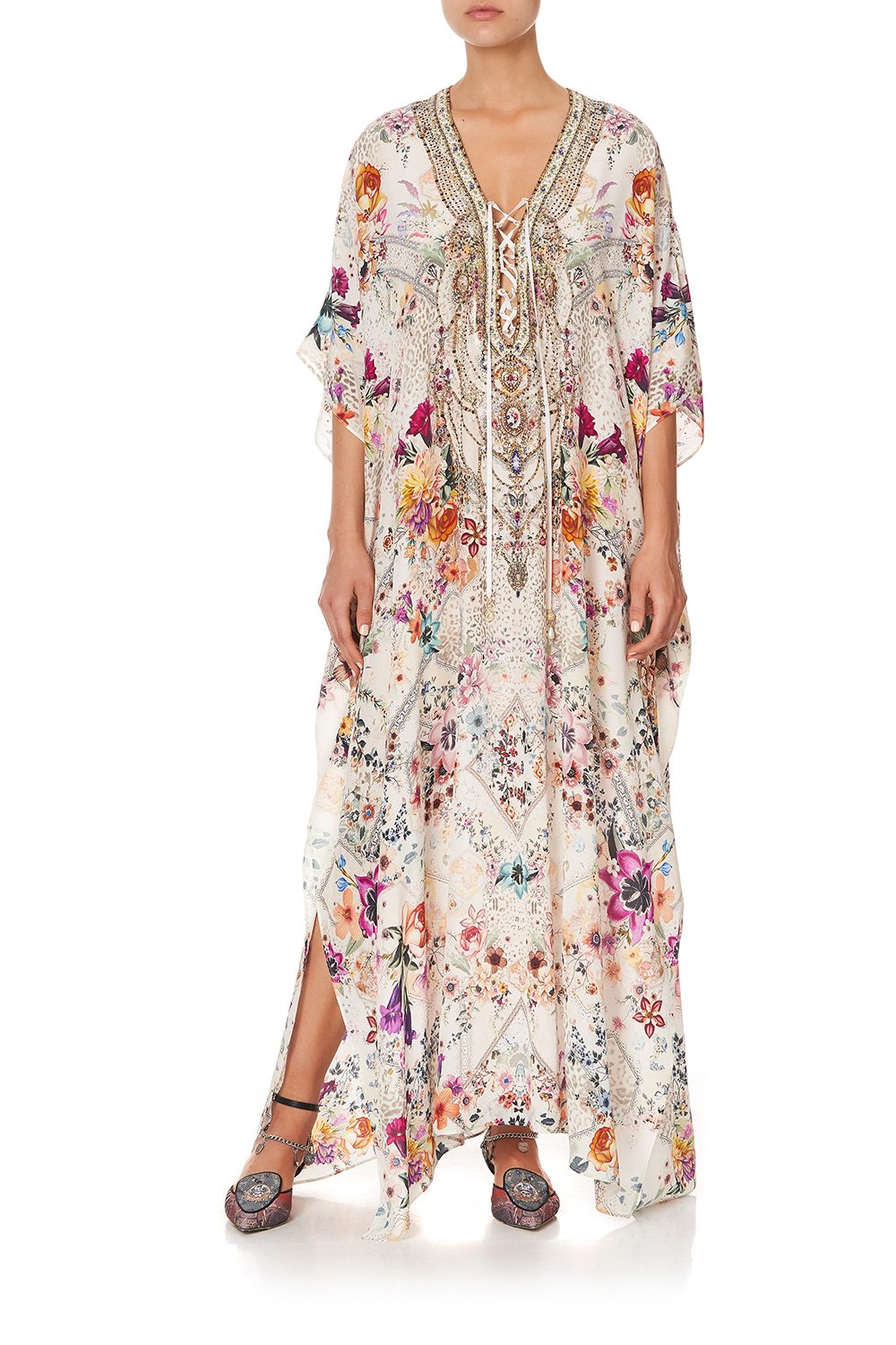 LACE UP KAFTAN SEW IN LOVE