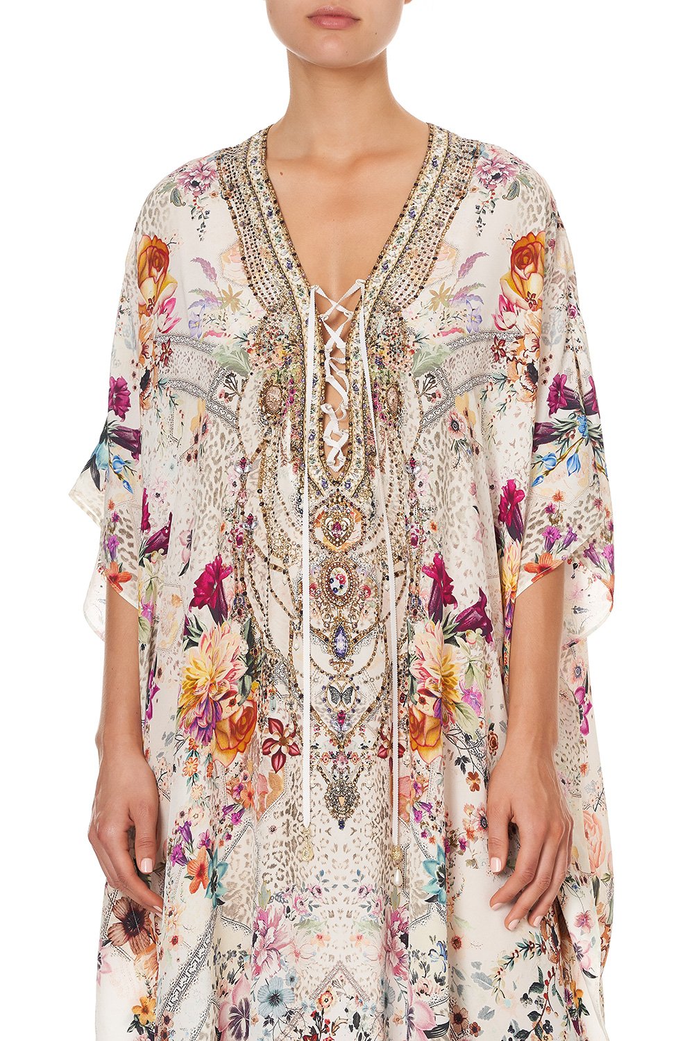 LACE UP KAFTAN SEW IN LOVE