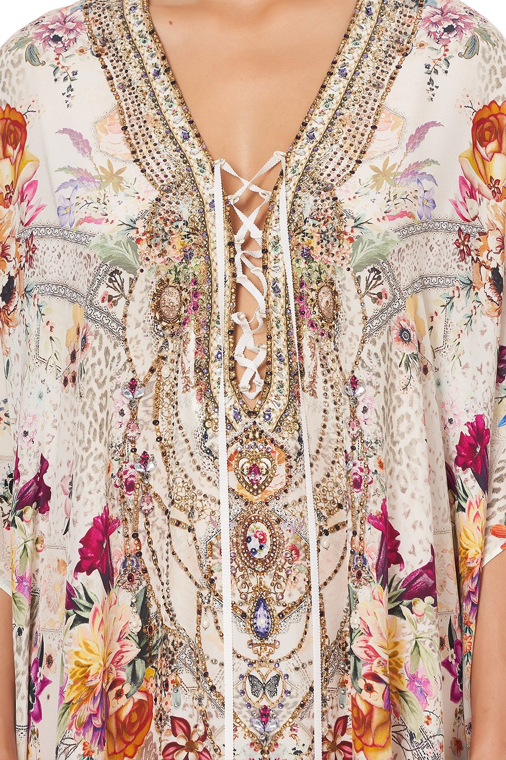 LACE UP KAFTAN SEW IN LOVE