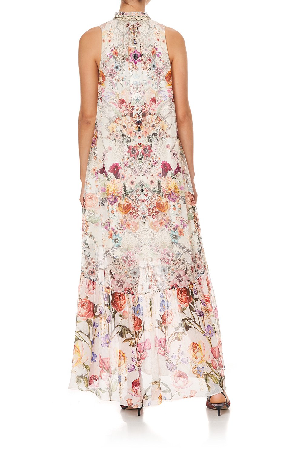 HIGH NECK KEYHOLE DRESS SEW IN LOVE